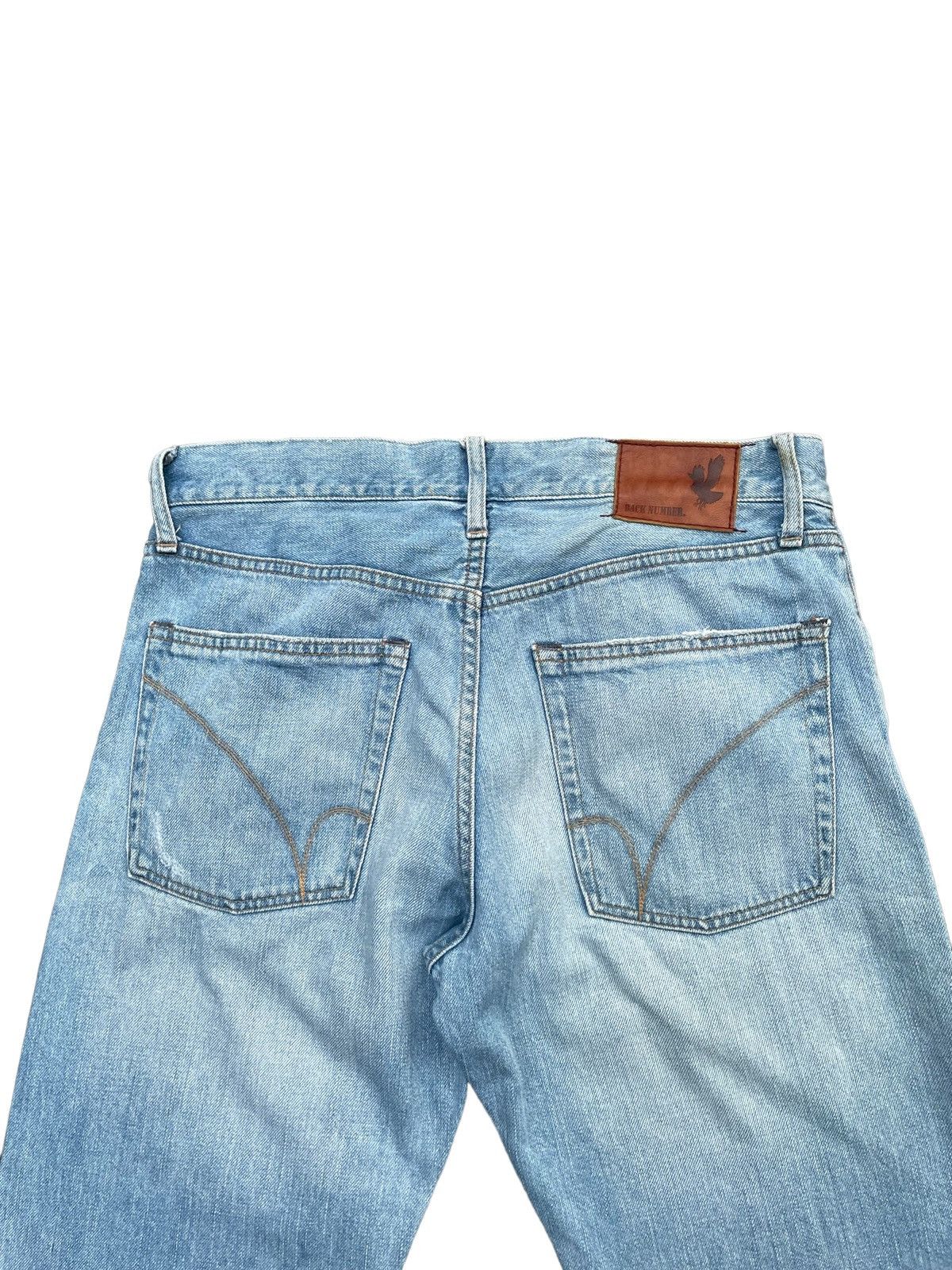 Japanese Brand Back Number Selvedge Denim Size US 33 - 14 Thumbnail