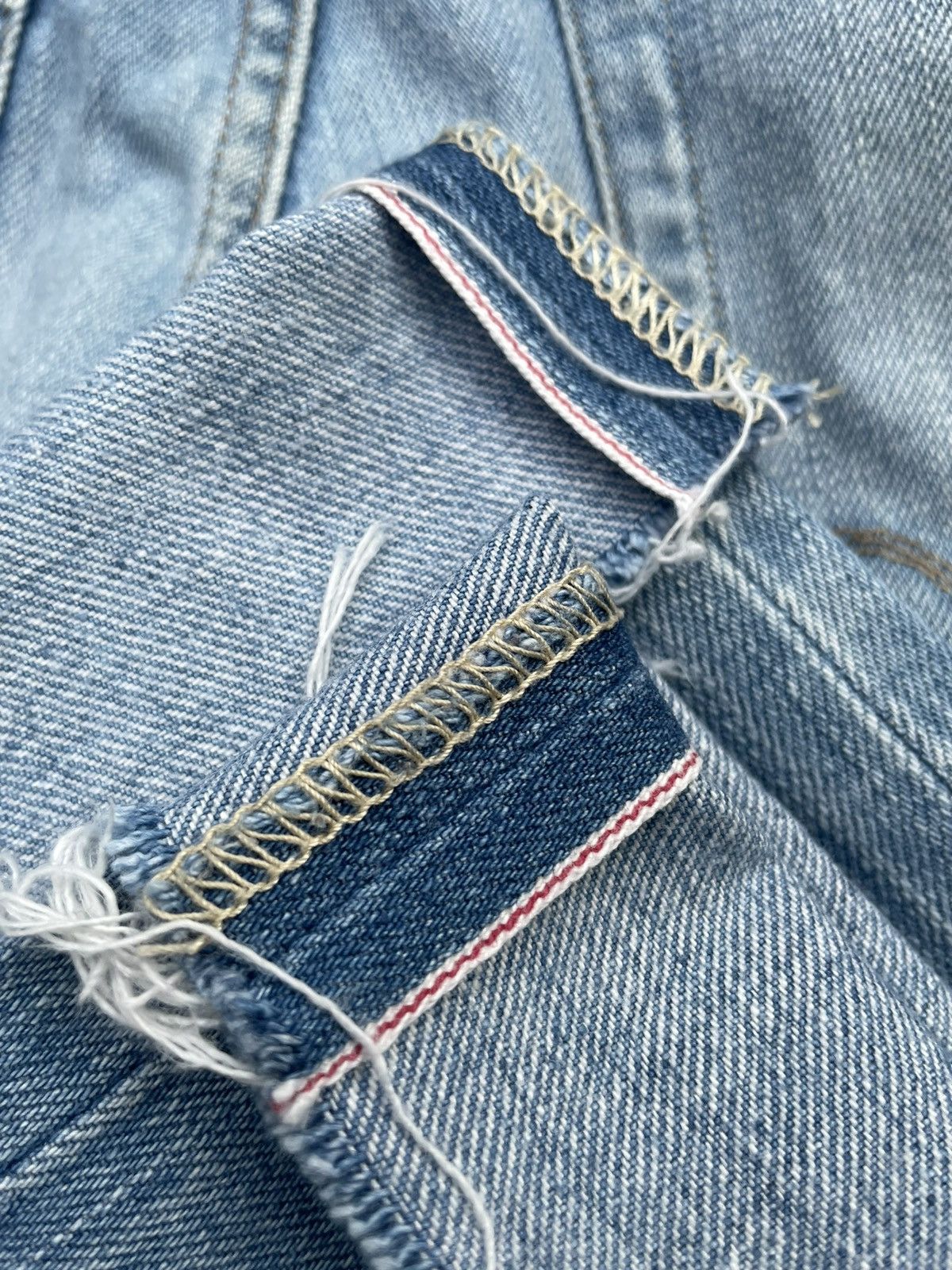 Japanese Brand Back Number Selvedge Denim Size US 33 - 17 Thumbnail