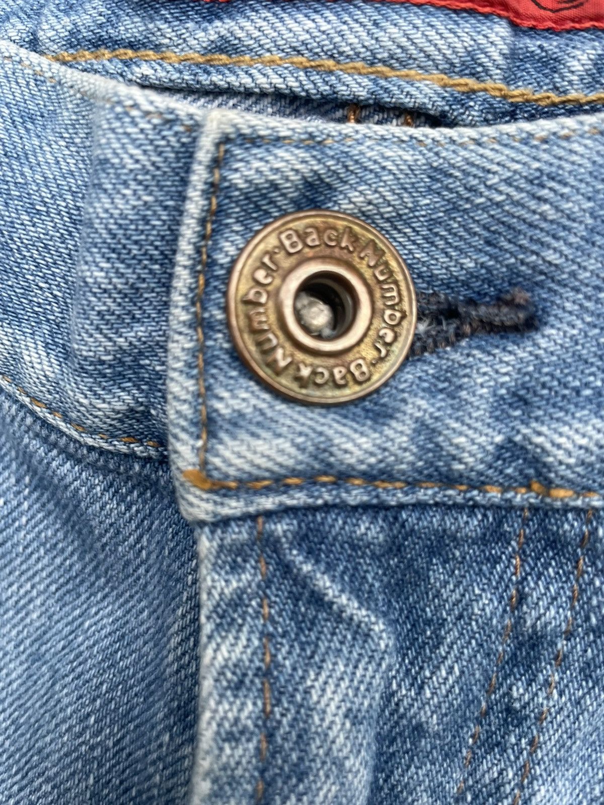 Japanese Brand Back Number Selvedge Denim Size US 33 - 24 Thumbnail