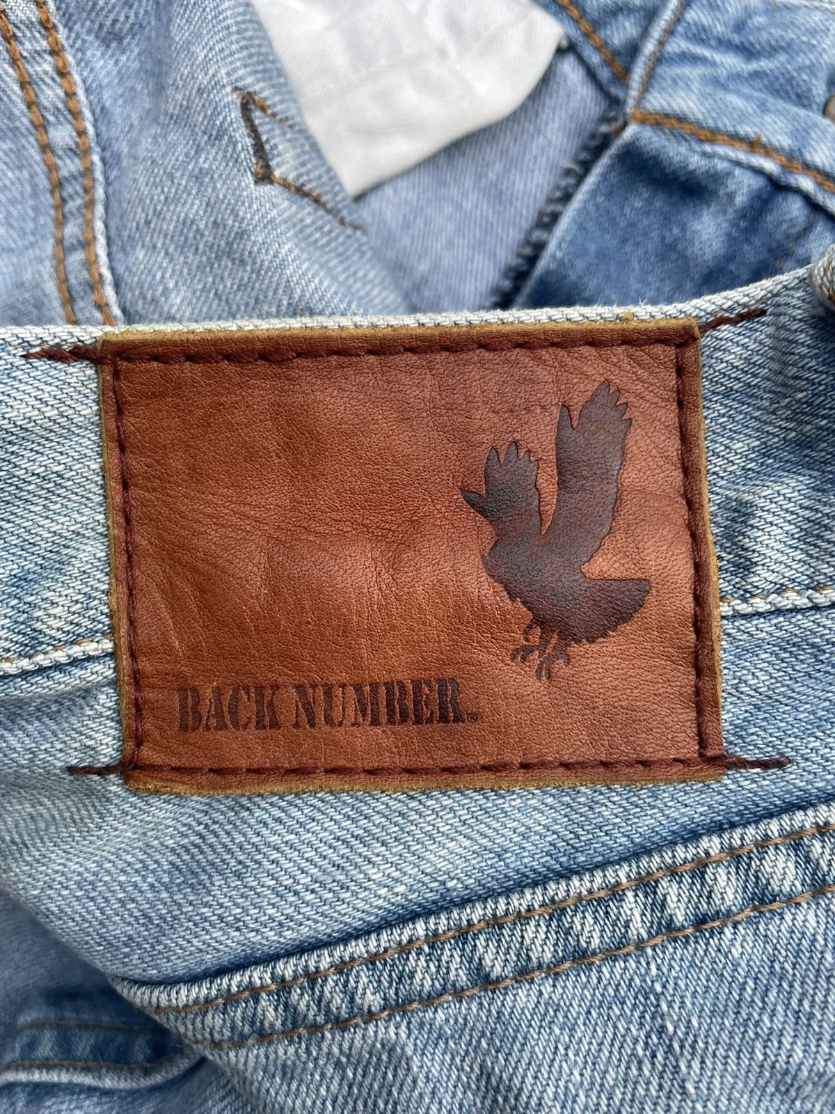 Japanese Brand Back Number Selvedge Denim Size US 33 - 18 Thumbnail