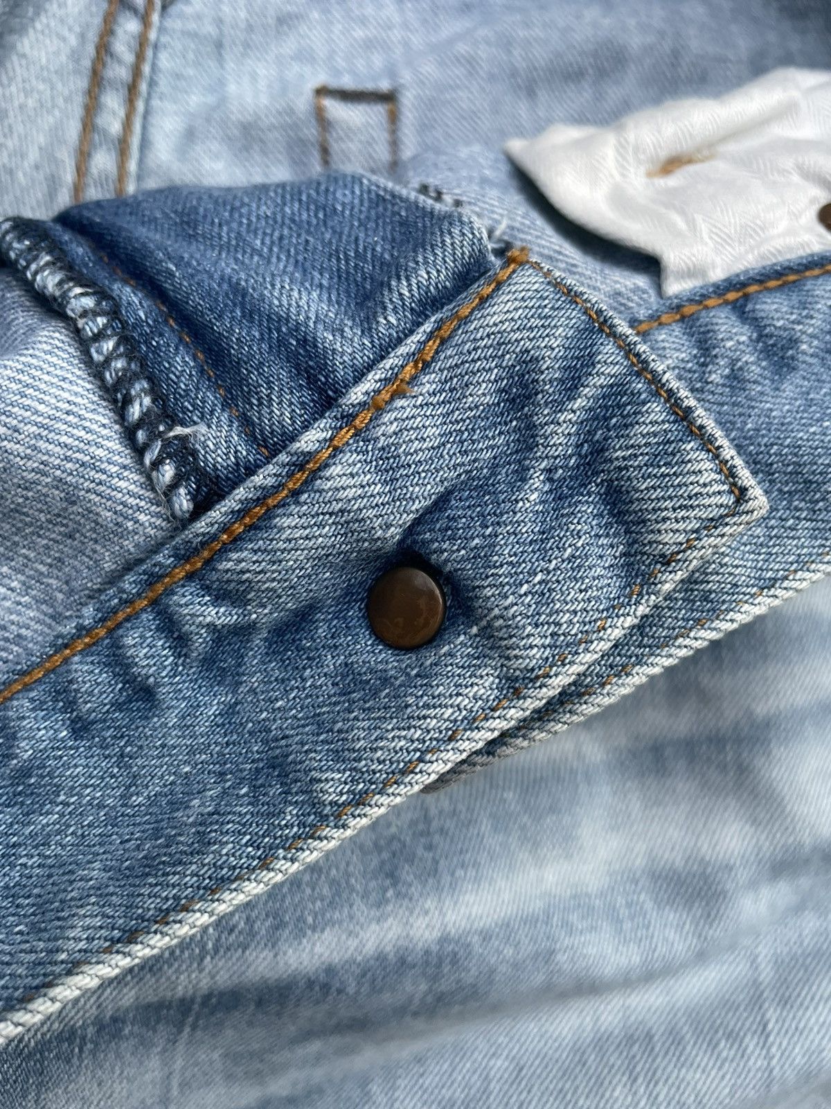 Japanese Brand Back Number Selvedge Denim Size US 33 - 23 Thumbnail