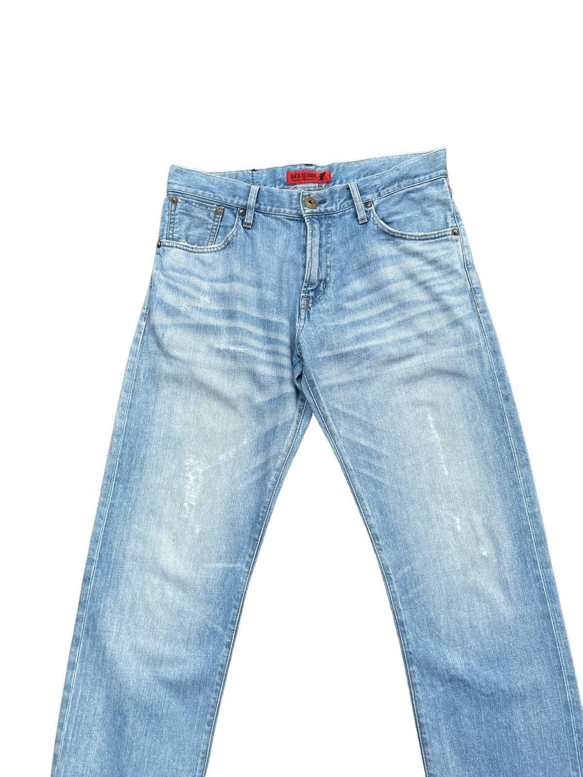 Japanese Brand Back Number Selvedge Denim Size US 33 - 5 Thumbnail