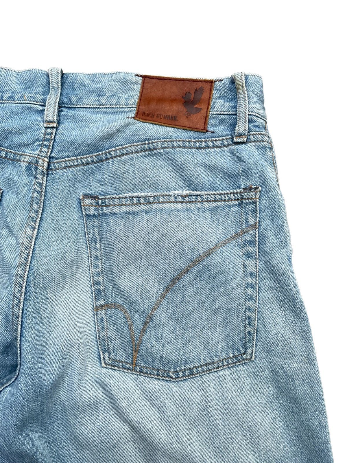 Japanese Brand Back Number Selvedge Denim Size US 33 - 15 Thumbnail