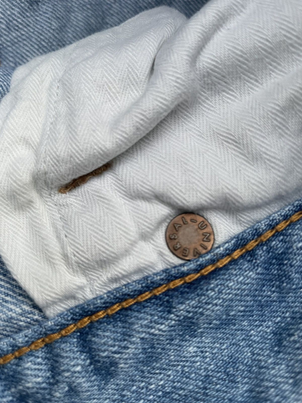 Japanese Brand Back Number Selvedge Denim Size US 33 - 22 Thumbnail
