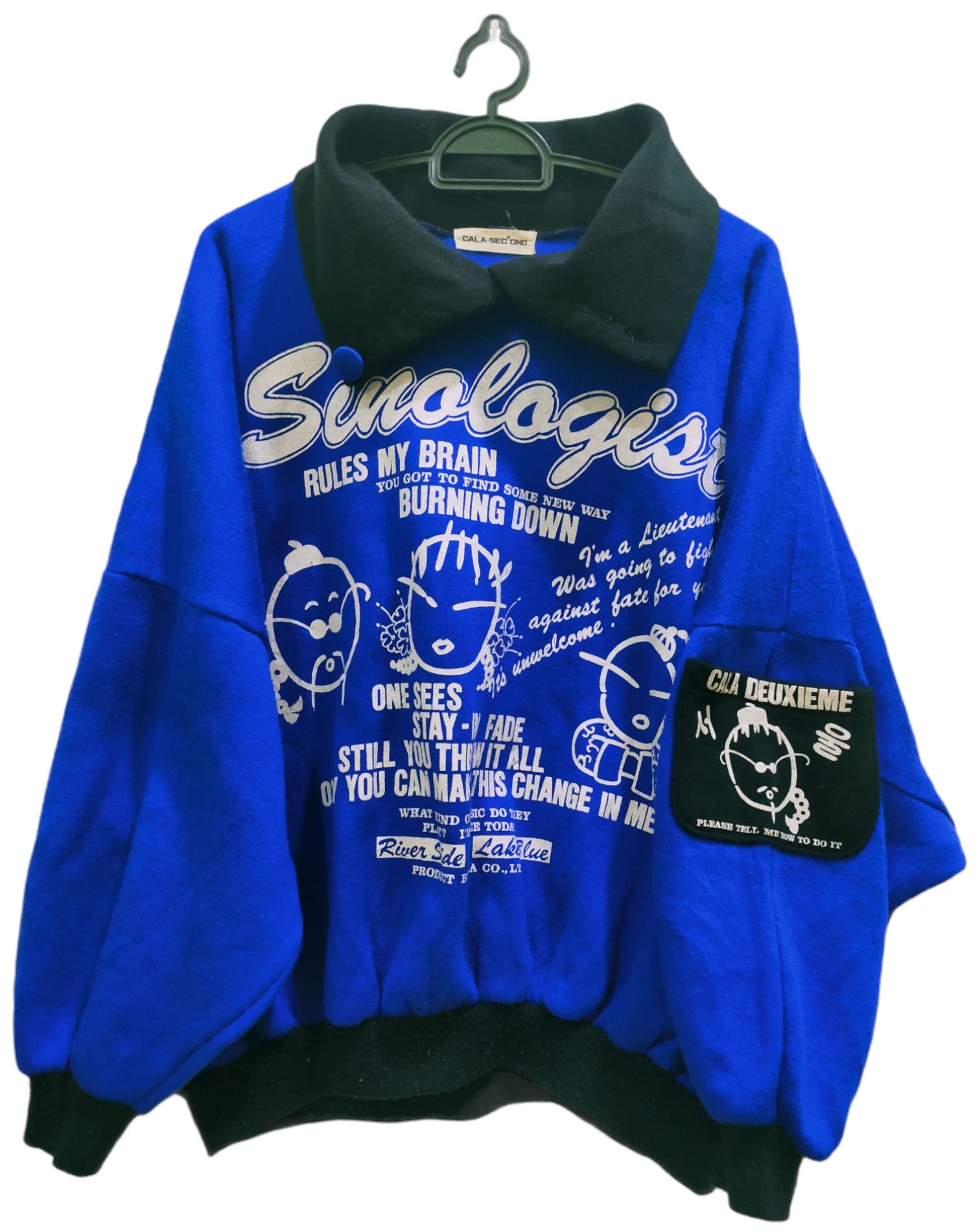 Japanese Brand × Vintage Cala Second Sinologist Pocket sleeve Sweatshirt Size M / US 6-8 / IT 42-44 - 1 Thumbnail