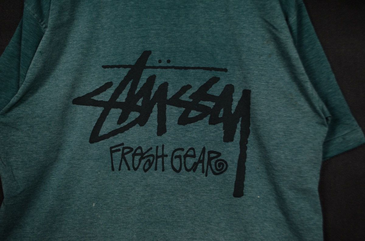 Stussy VERY RARE Vintage Stussy Distressed Worn Fresh Gear T Shirt Size US L / EU 52-54 / 3 - 4 Thumbnail