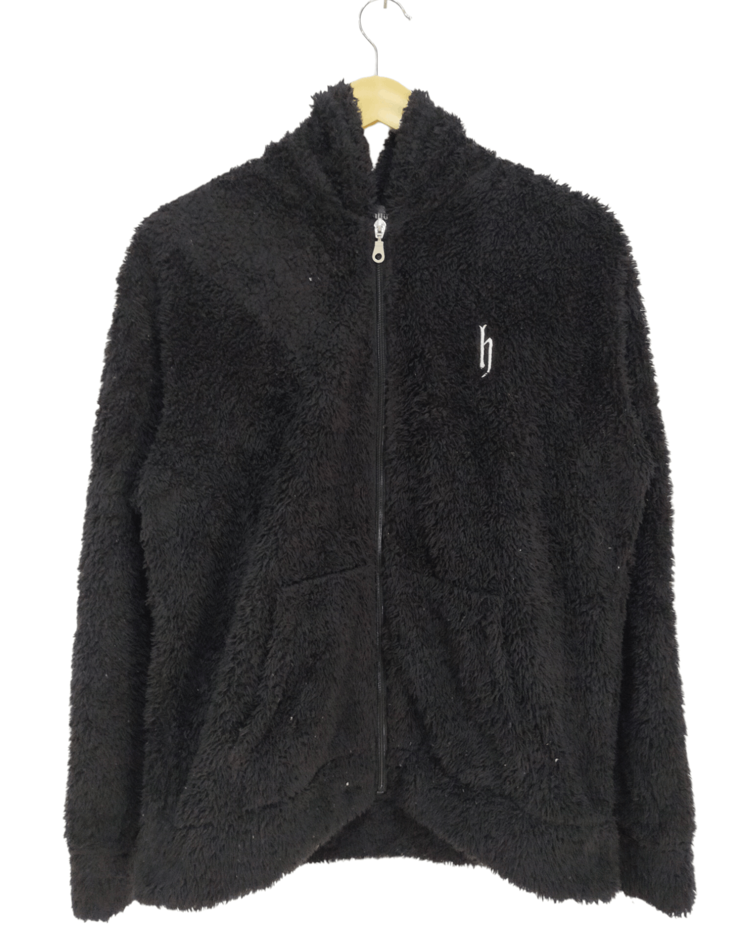 image of Good Music Merchandise Dj Honda Hip Hop Hoodie Black Plain Sherpa, Men's (Size Large)