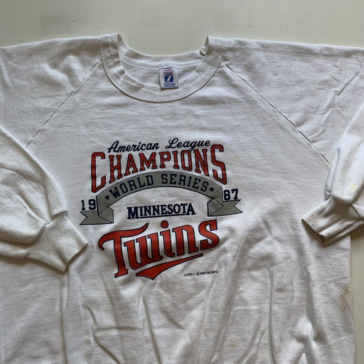 MLB × Vintage Vintage 1987 Minnesota Twins World Series Champions Crewneck Size US M / EU 48-50 / 2 - 2 Thumbnail