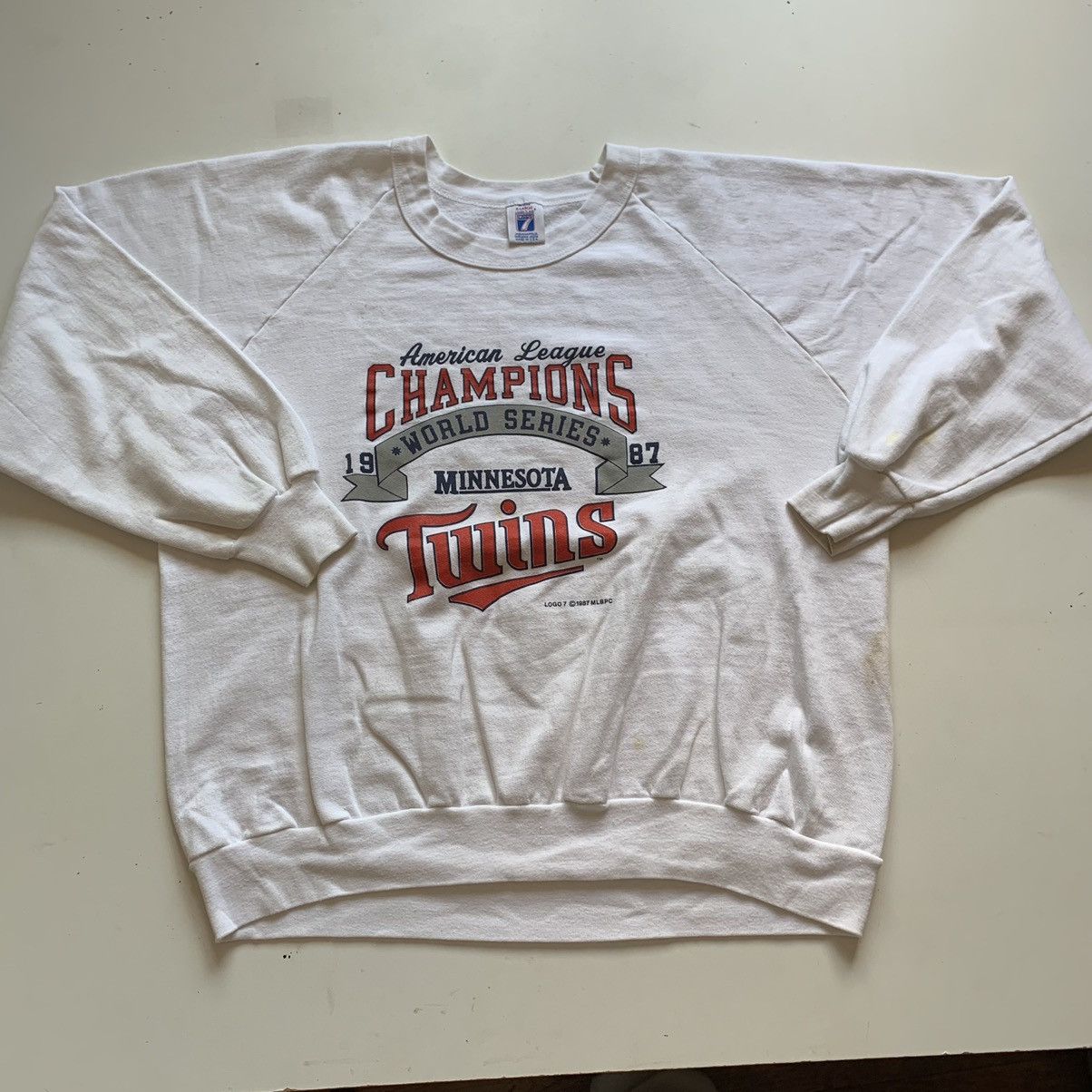 MLB × Vintage Vintage 1987 Minnesota Twins World Series Champions Crewneck Size US M / EU 48-50 / 2 - 1 Thumbnail