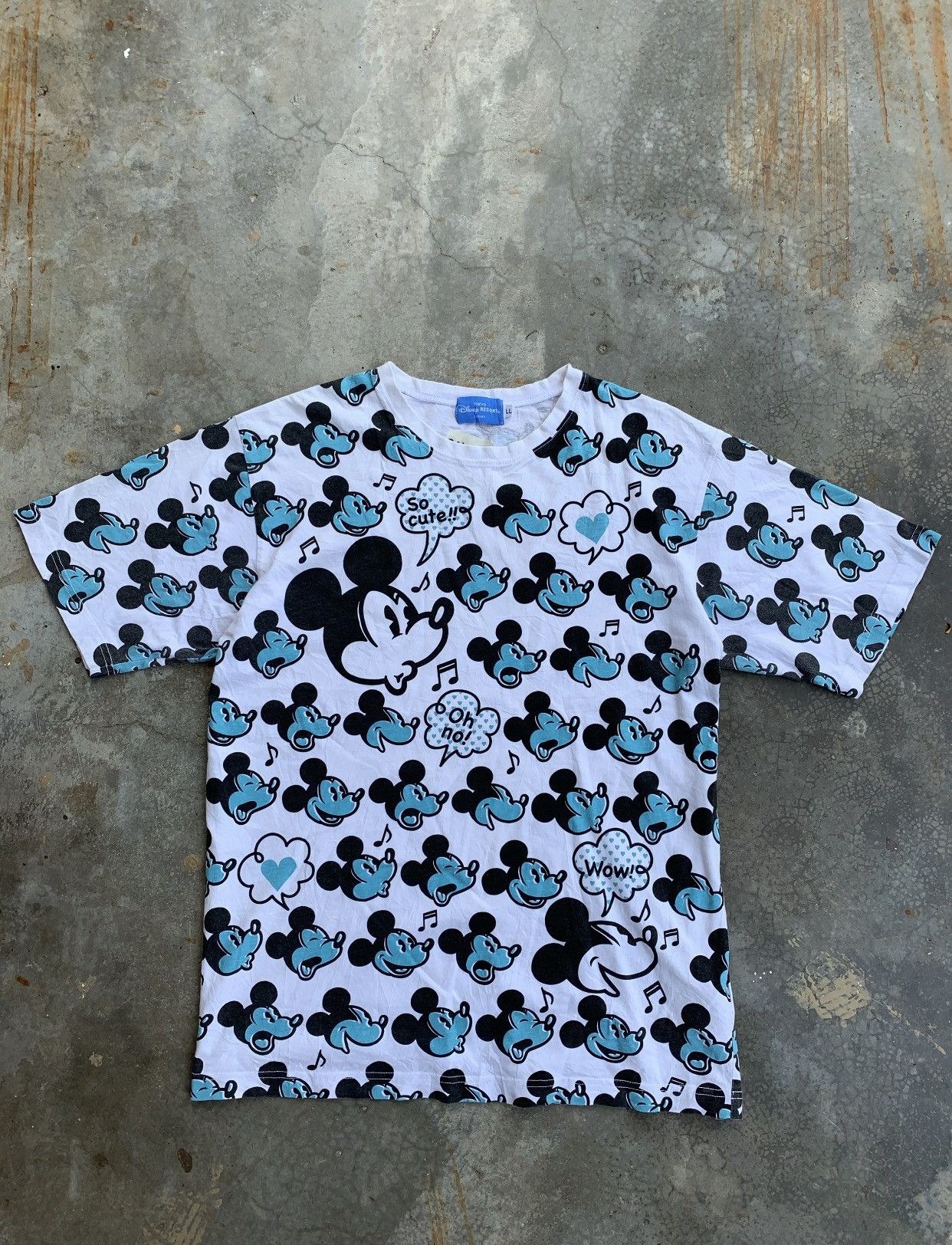 Disney Vintage Disney Mickey Mouse Full Print Tshirt Size US M / EU 48-50 / 2 - 1 Thumbnail
