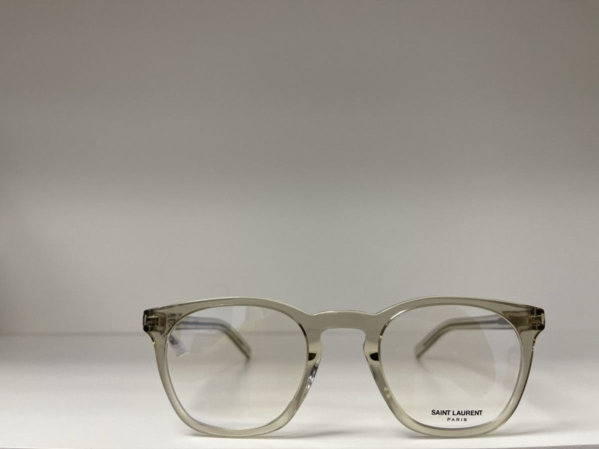 Saint Laurent Paris × Vintage NEW Saint Laurent SL30 Slim Clear Transparent Glasses Size ONE SIZE - 1 Thumbnail
