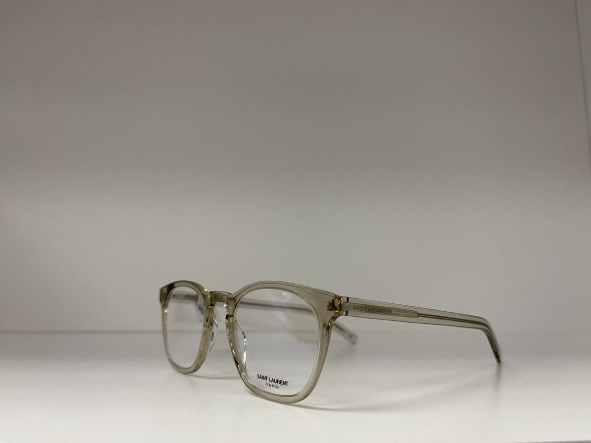 Saint Laurent Paris × Vintage NEW Saint Laurent SL30 Slim Clear Transparent Glasses Size ONE SIZE - 2 Thumbnail