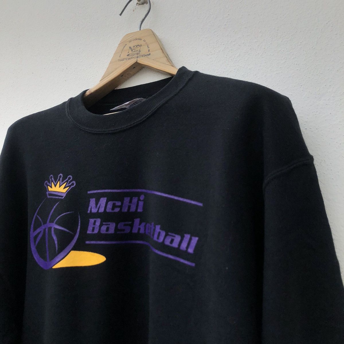 Vintage Vintage CrewNeck McHi Basketball Big Logo Size US M / EU 48-50 / 2 - 2 Thumbnail