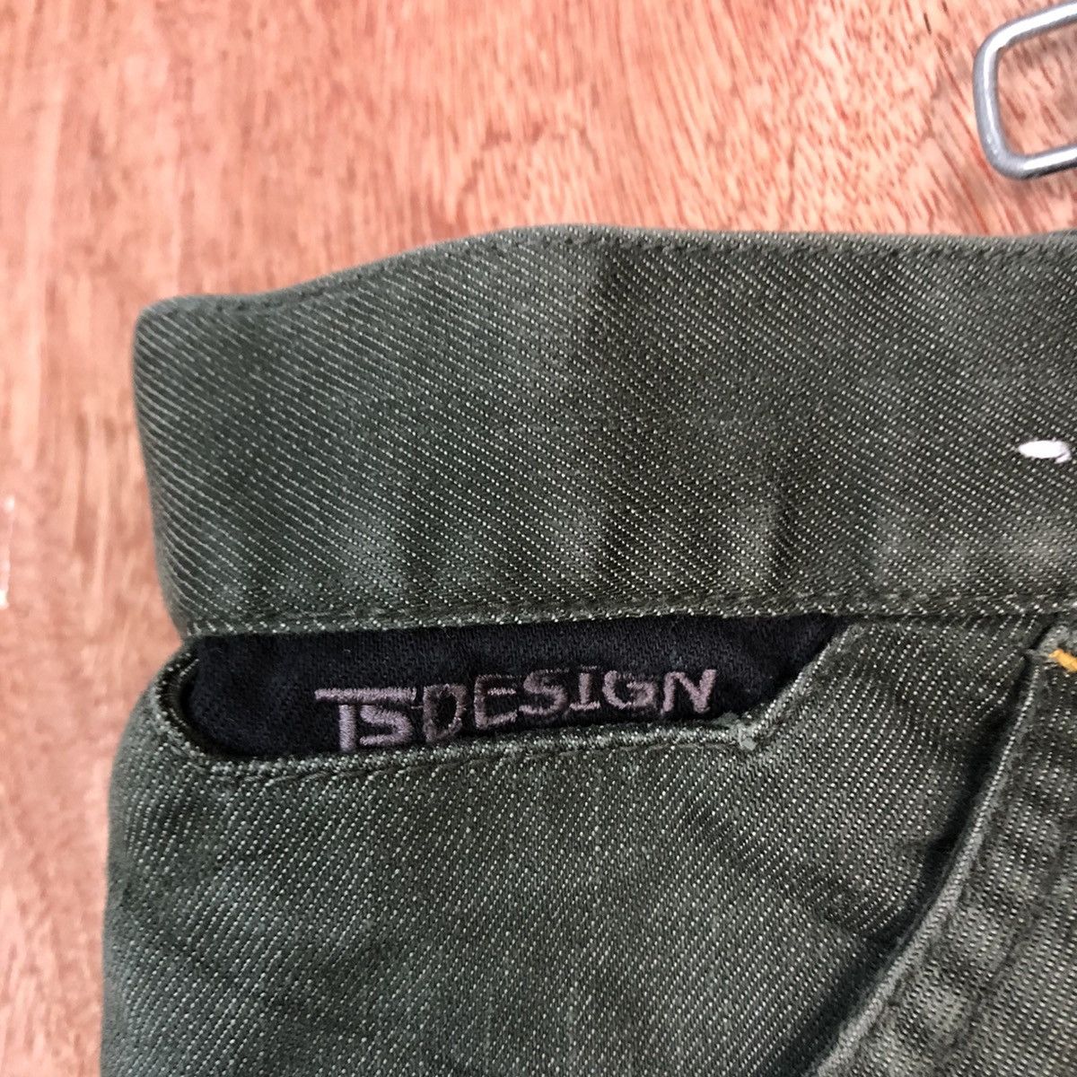 Japanese Brand Ts Design Green Multipocket faded Cargo Pants #c835 Size US 36 / EU 52 - 7 Thumbnail