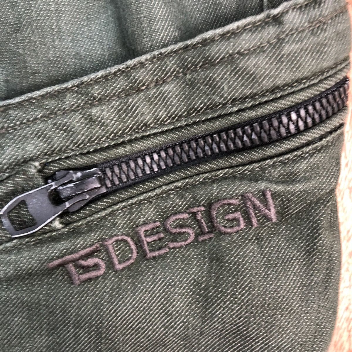 Japanese Brand Ts Design Green Multipocket faded Cargo Pants #c835 Size US 36 / EU 52 - 6 Thumbnail
