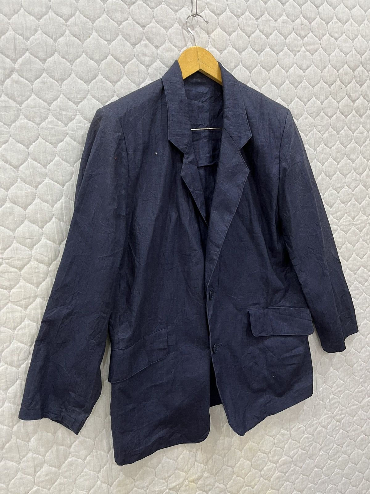 Issey Miyake U. VINTAGE ISSEY MIYAKE LINEN BLAZER Size 36S - 5 Thumbnail