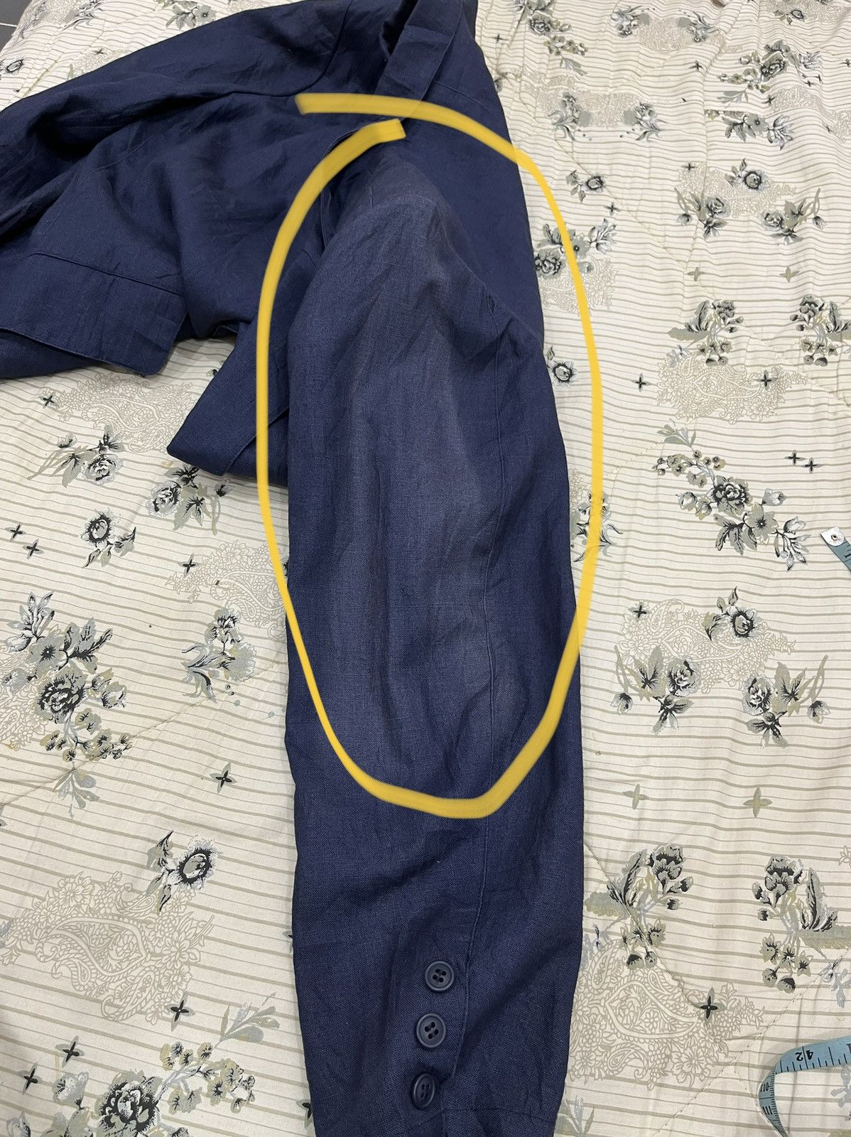 Issey Miyake U. VINTAGE ISSEY MIYAKE LINEN BLAZER Size 36S - 10 Thumbnail