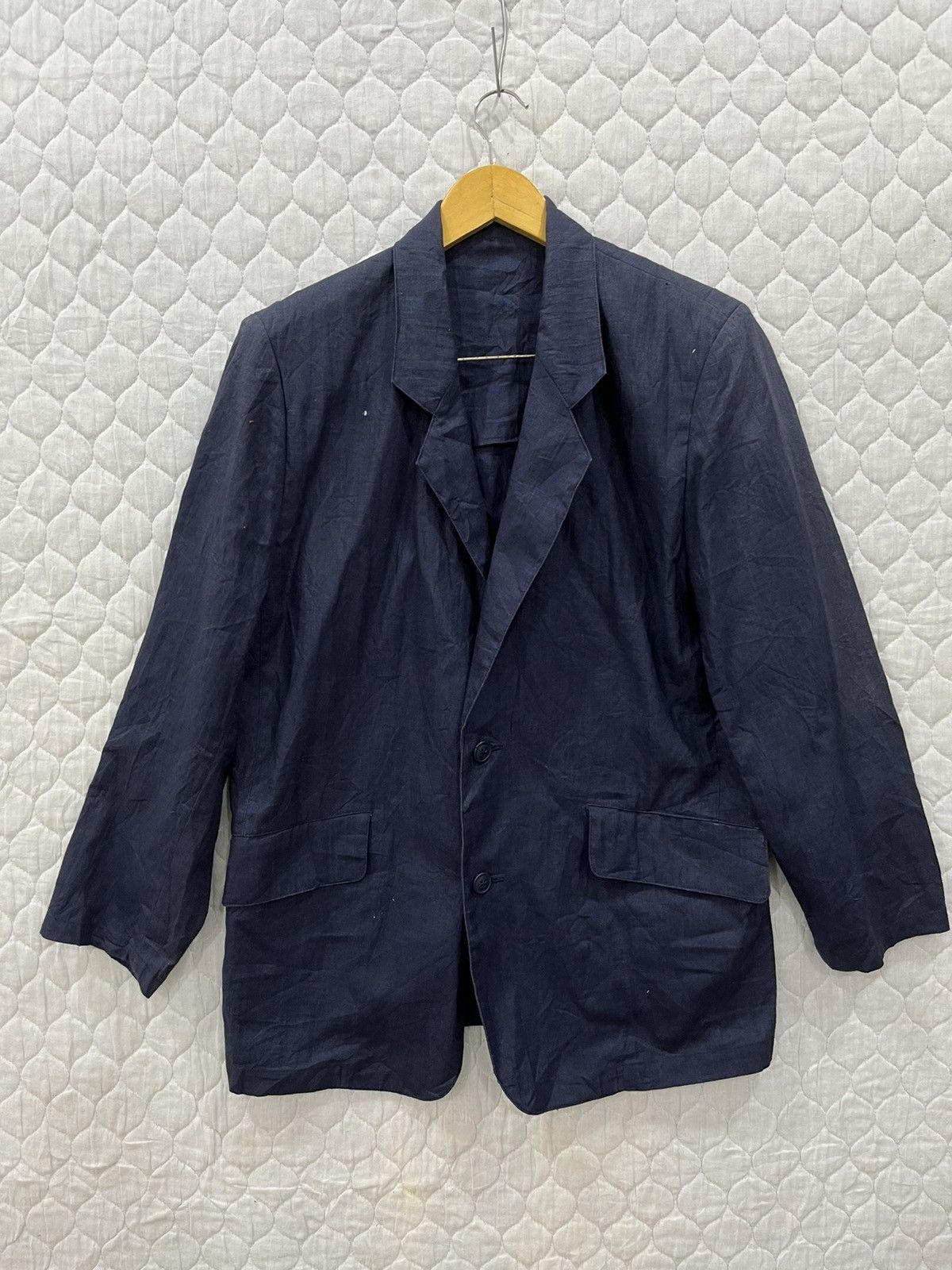 Issey Miyake U. VINTAGE ISSEY MIYAKE LINEN BLAZER Size 36S - 2 Thumbnail