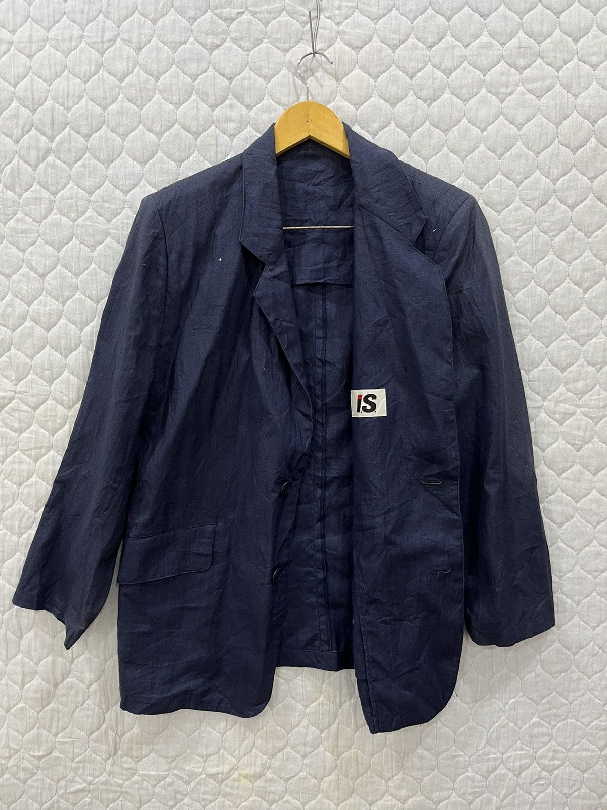 Issey Miyake U. VINTAGE ISSEY MIYAKE LINEN BLAZER Size 36S - 1 Thumbnail