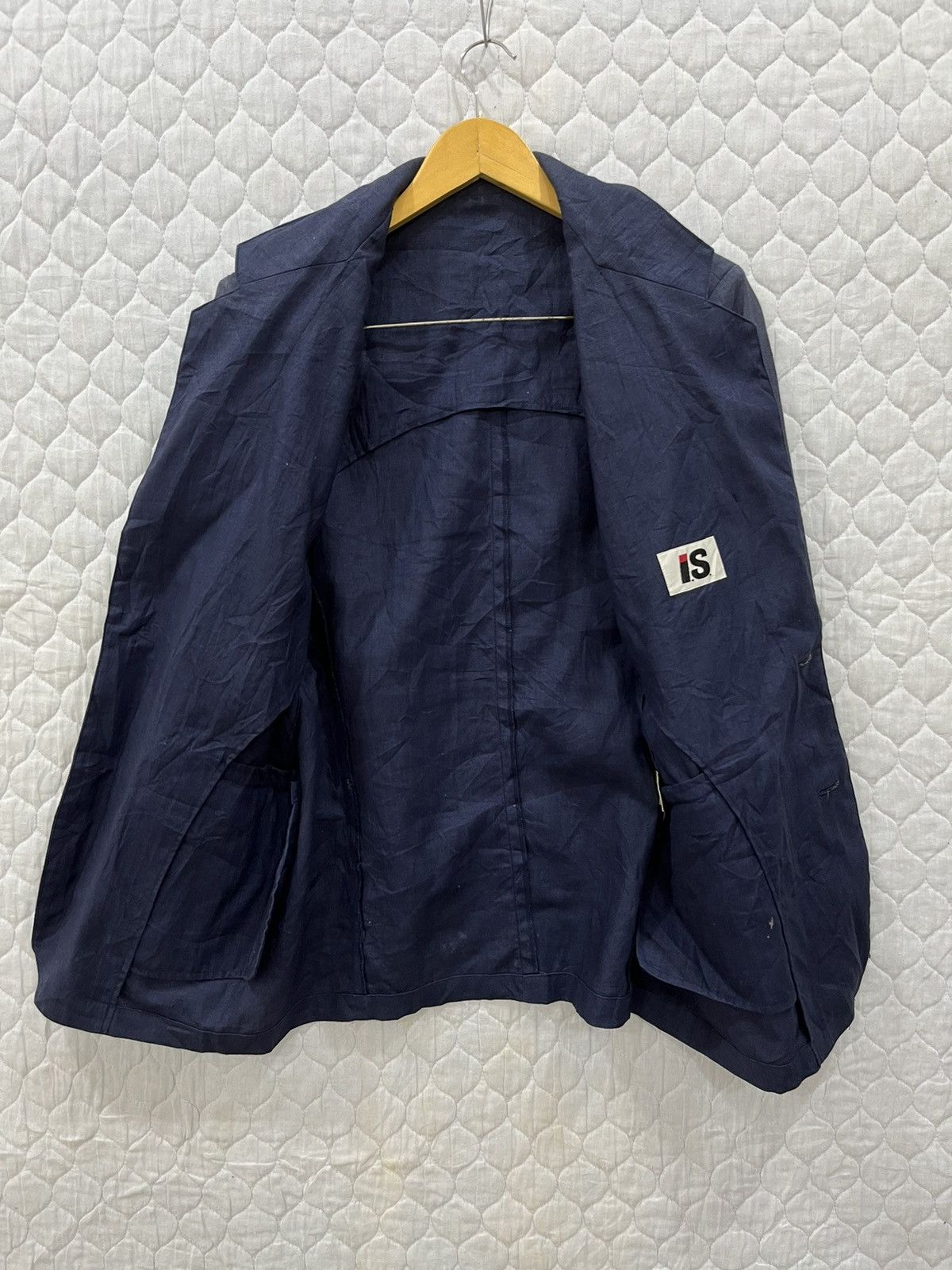 Issey Miyake U. VINTAGE ISSEY MIYAKE LINEN BLAZER Size 36S - 3 Thumbnail