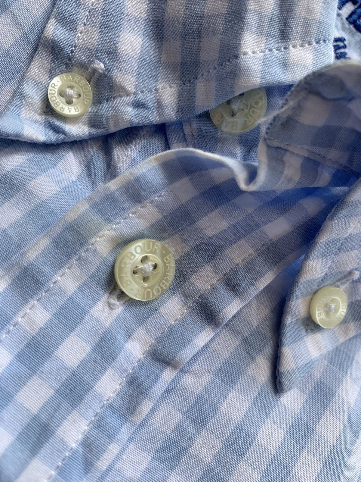 Barbour Barbour Checkered Button Up Oversized Shirt Size US XL / EU 56 / 4 - 5 Thumbnail