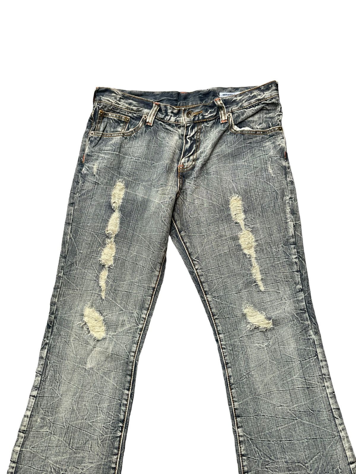 Japanese Brand Japanese Semantic Design Distresed Denim Size US 34 / EU 50 - 2 Thumbnail
