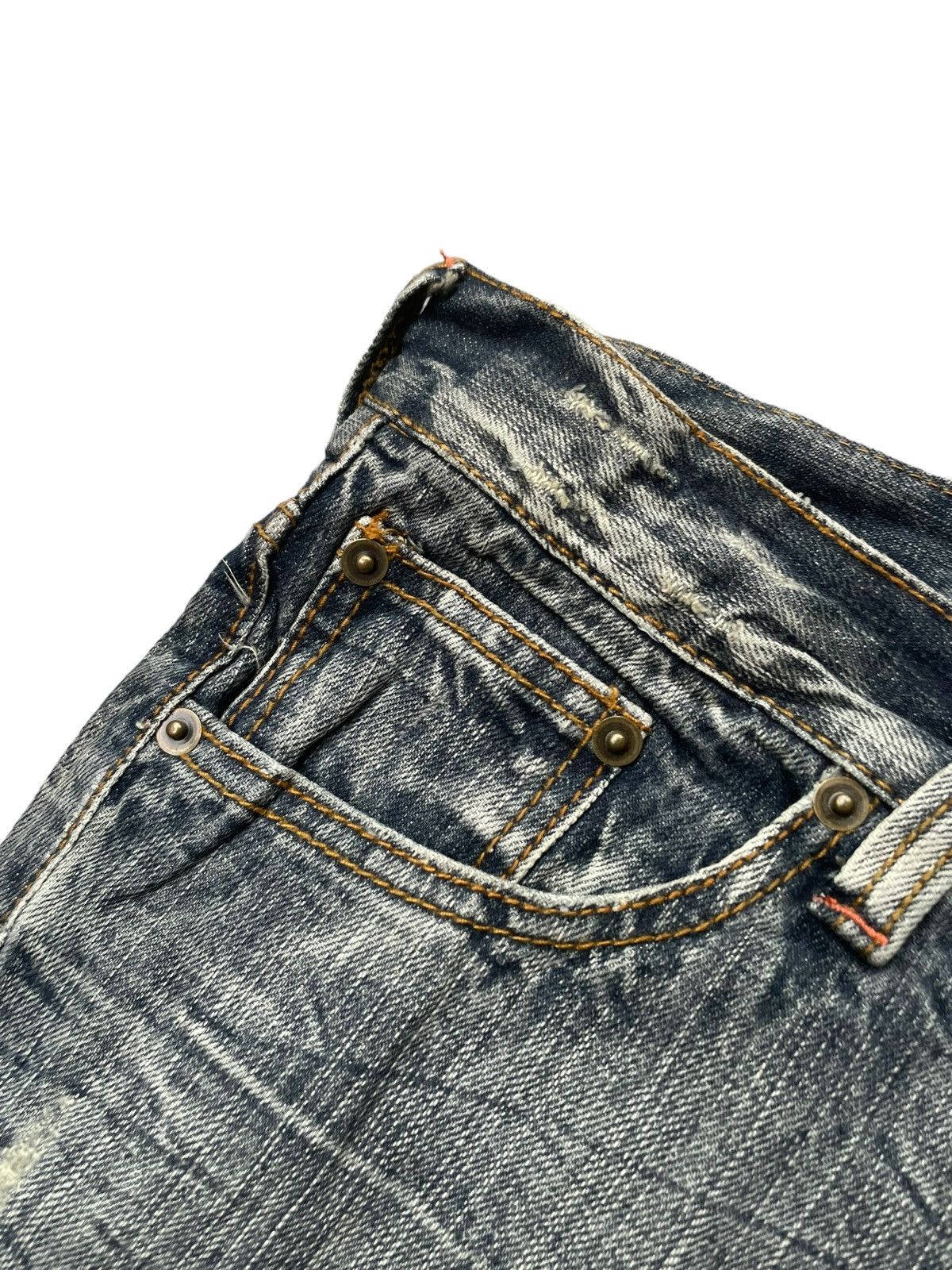 Japanese Brand Japanese Semantic Design Distresed Denim Size US 34 / EU 50 - 4 Thumbnail