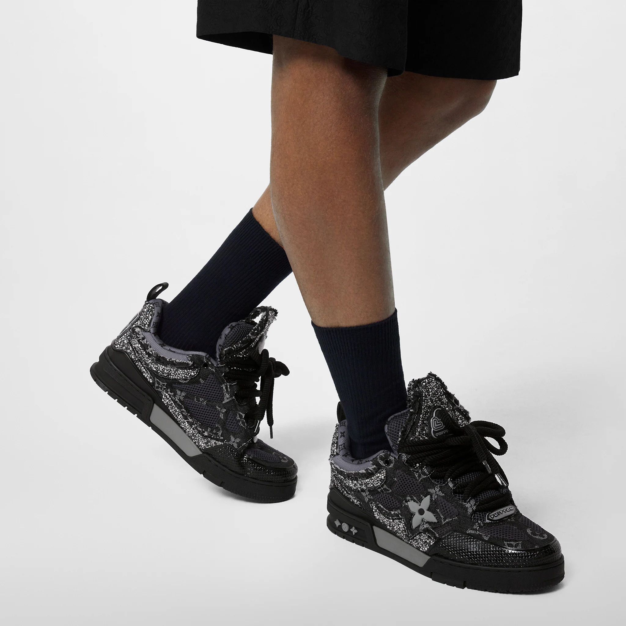 Louis Vuitton Louis Vuitton FW 2022 Swarovski™ crystals Skate Sneakers ...