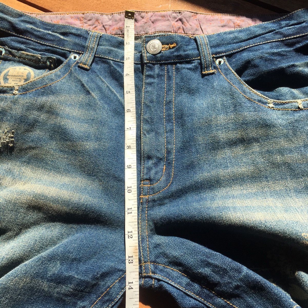 Japanese Brand Vintage japanese brand koi fish ERD GRUNGE GRAIL jeans Size US 36 / EU 52 - 10 Thumbnail