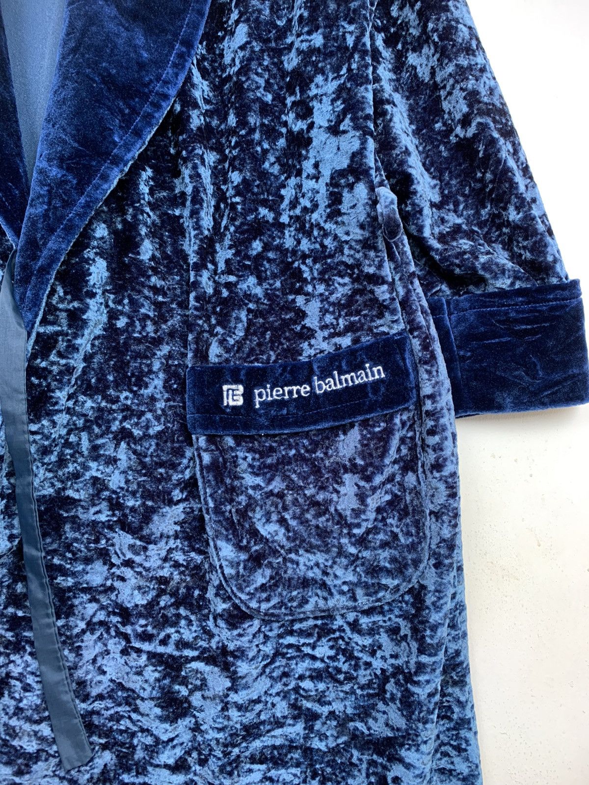 Pierre Balmain × Vintage Pierre Balmain Velvet Long Coat Size US M / EU 48-50 / 2 - 2 Thumbnail