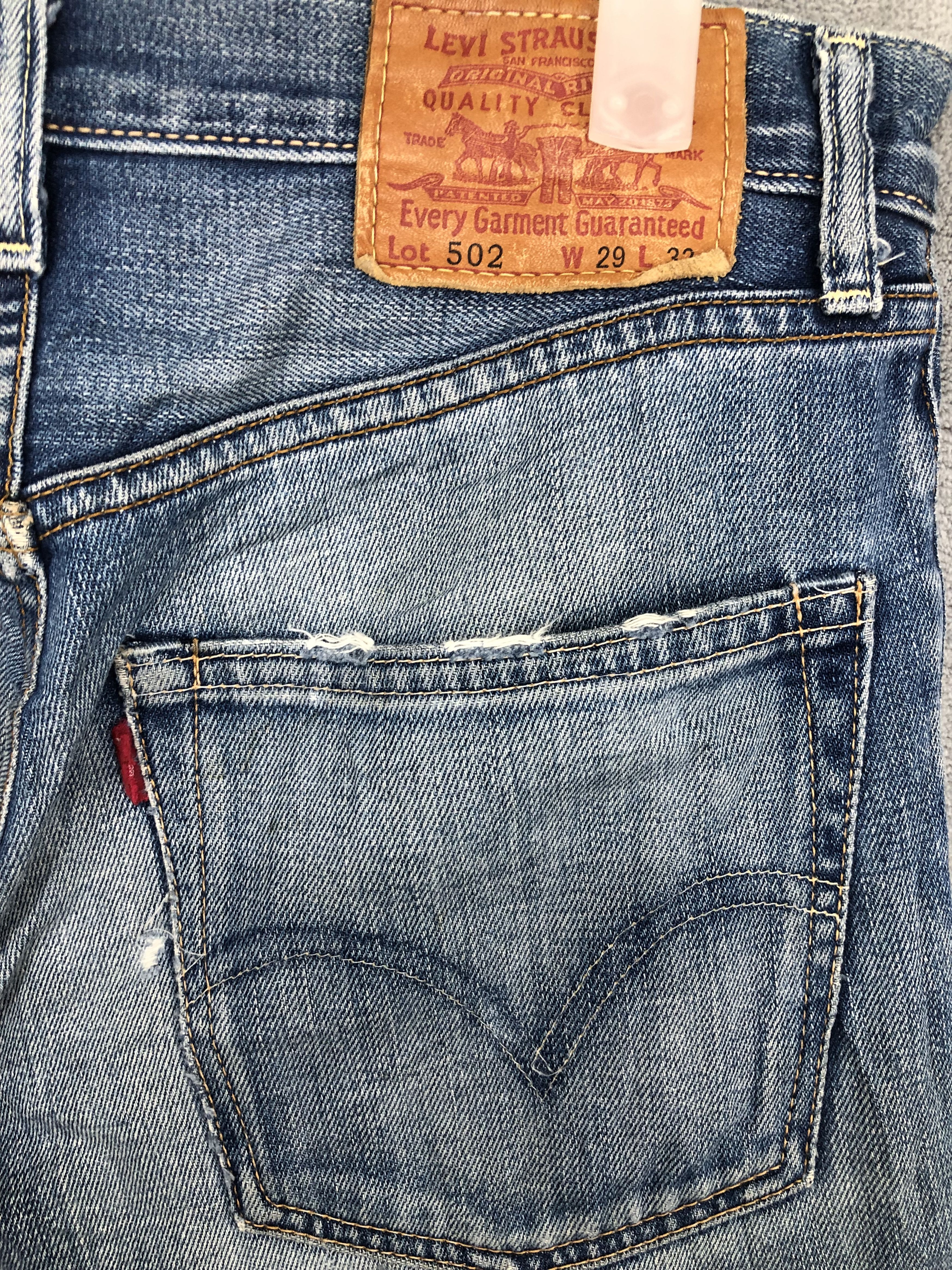Levi's Vintage Clothing Vintage Levis 502 Distressed Jeans 30x32 Size US 30 / EU 46 - 9 Thumbnail