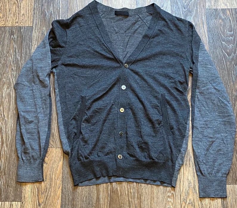 image of Coloured Cable Knit Sweater x Undercover Gray Sweater in Grey, Men's (Size Medium)