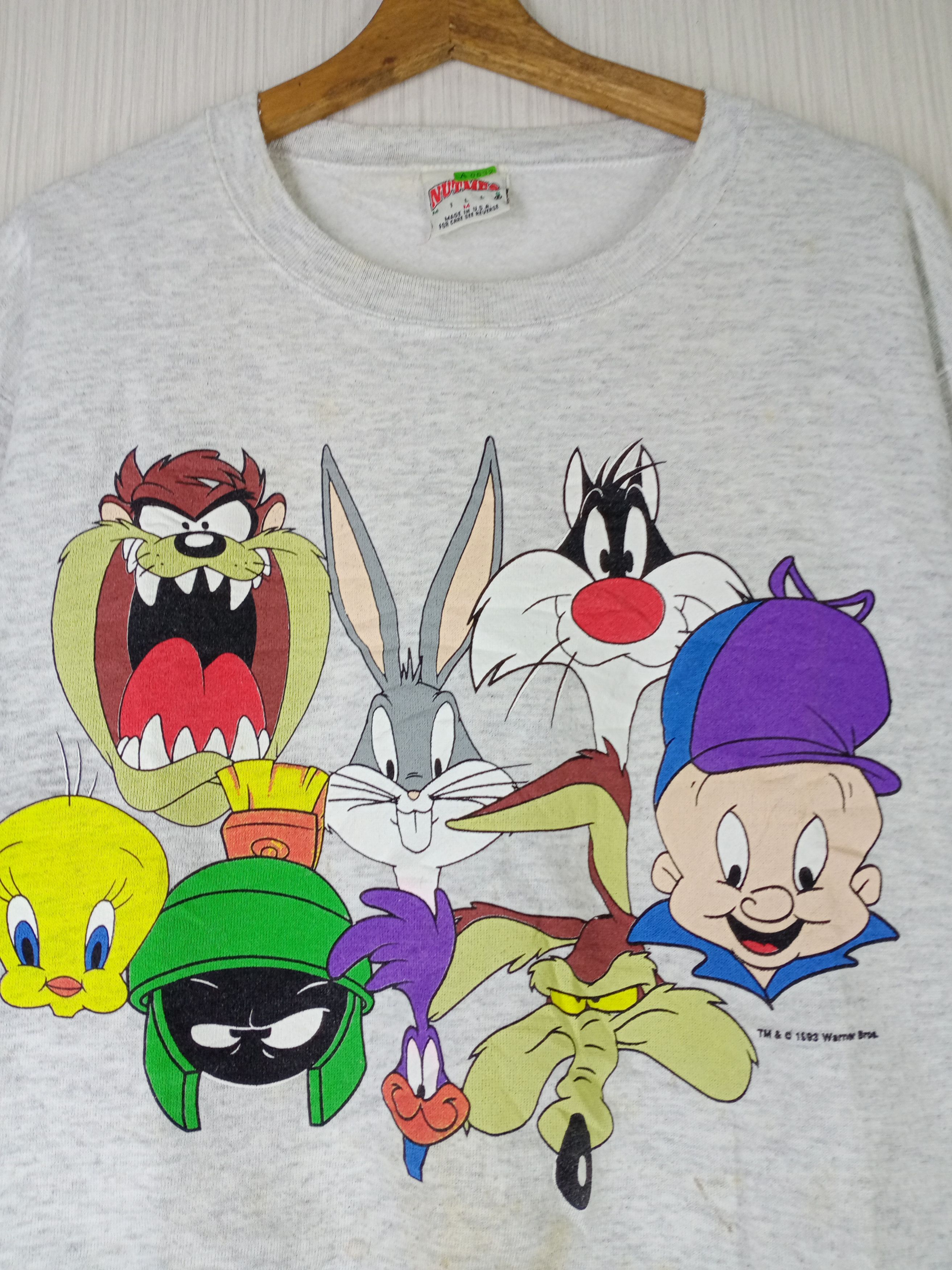Cartoon Network Rare Vintage 1993 Nutmeg Mills X Warner Bros Sweatshirt Size US M / EU 48-50 / 2 - 2 Thumbnail