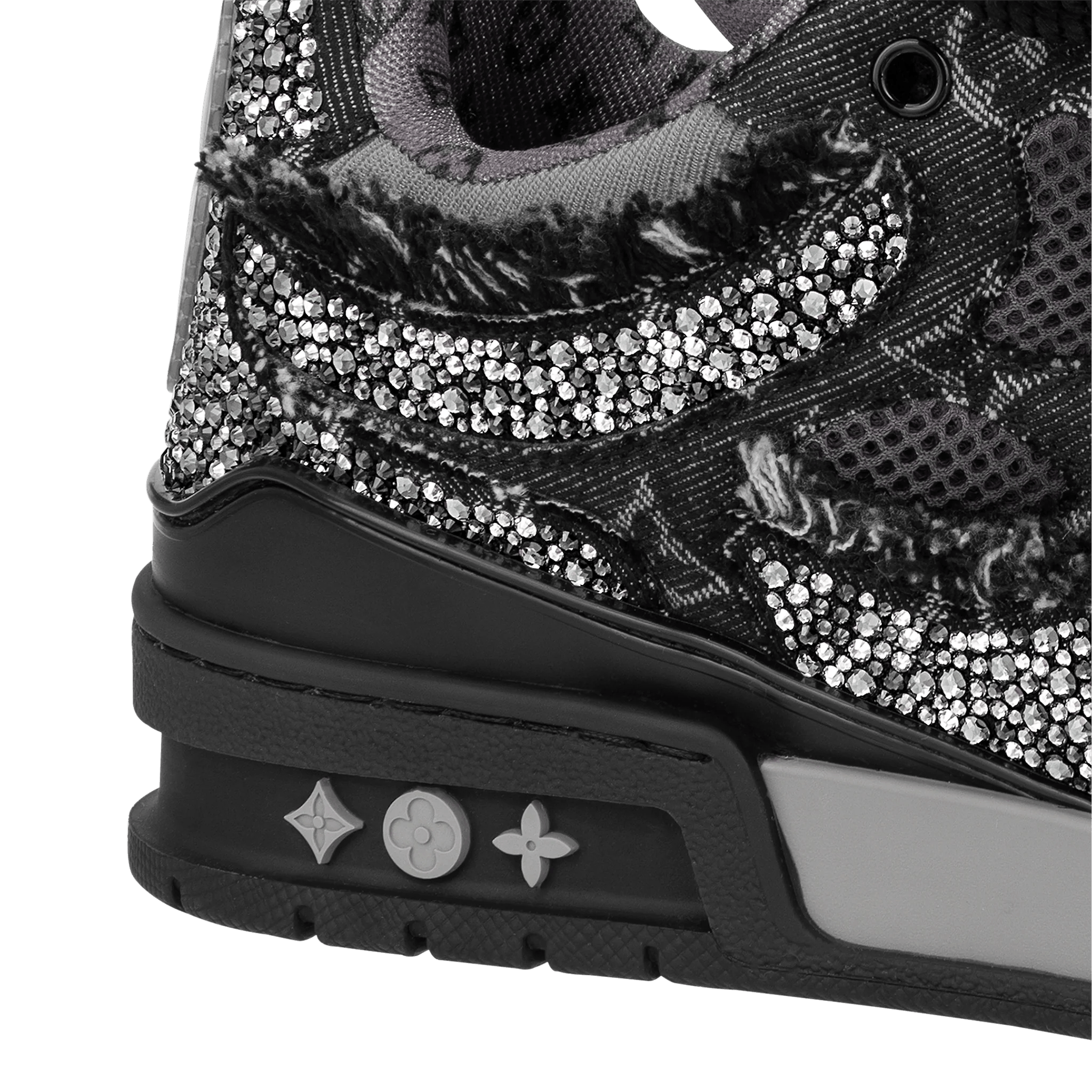 Louis Vuitton Louis Vuitton FW 2022 Swarovski™ crystals Skate Sneakers Size US 10 / EU 43 - 4 Thumbnail