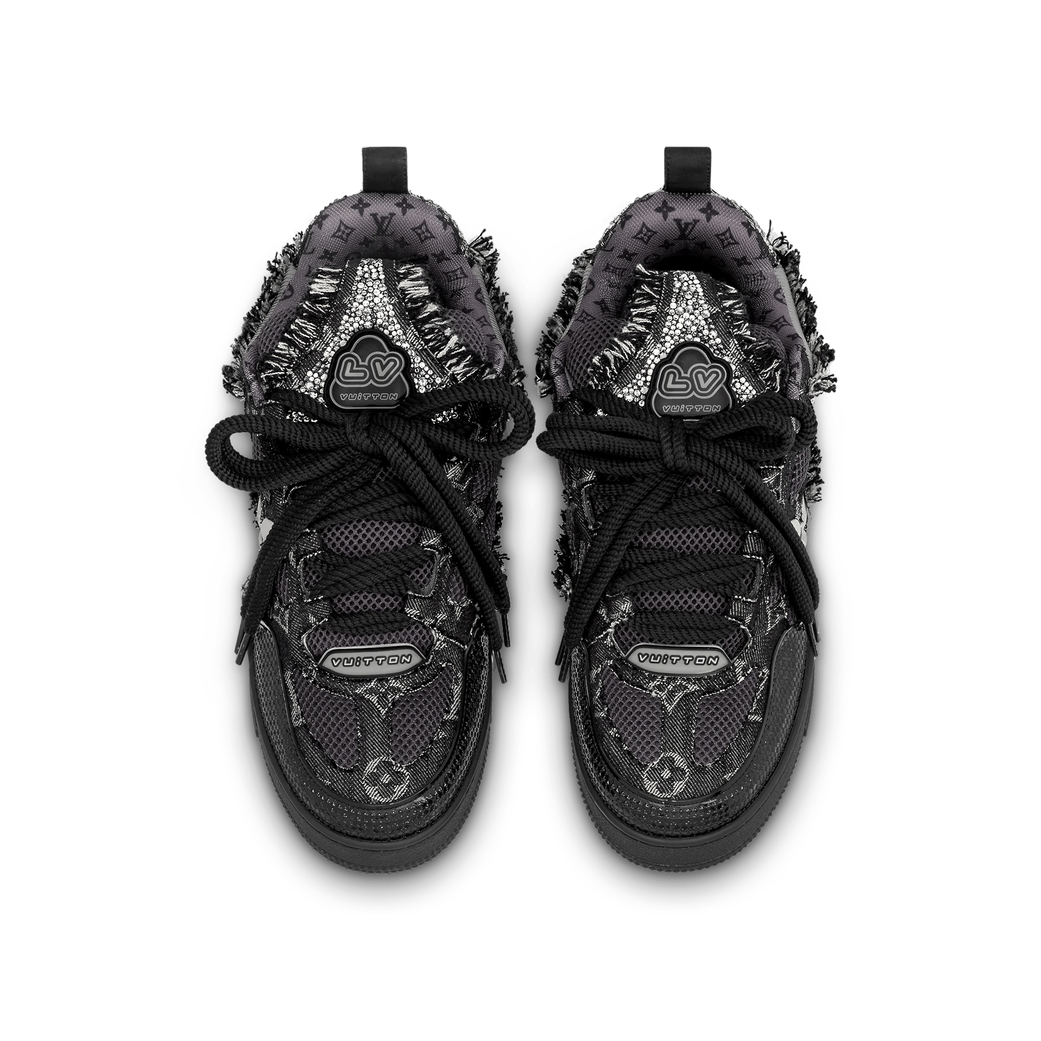 Louis Vuitton Louis Vuitton FW 2022 Swarovski™ crystals Skate Sneakers Size US 10 / EU 43 - 3 Thumbnail