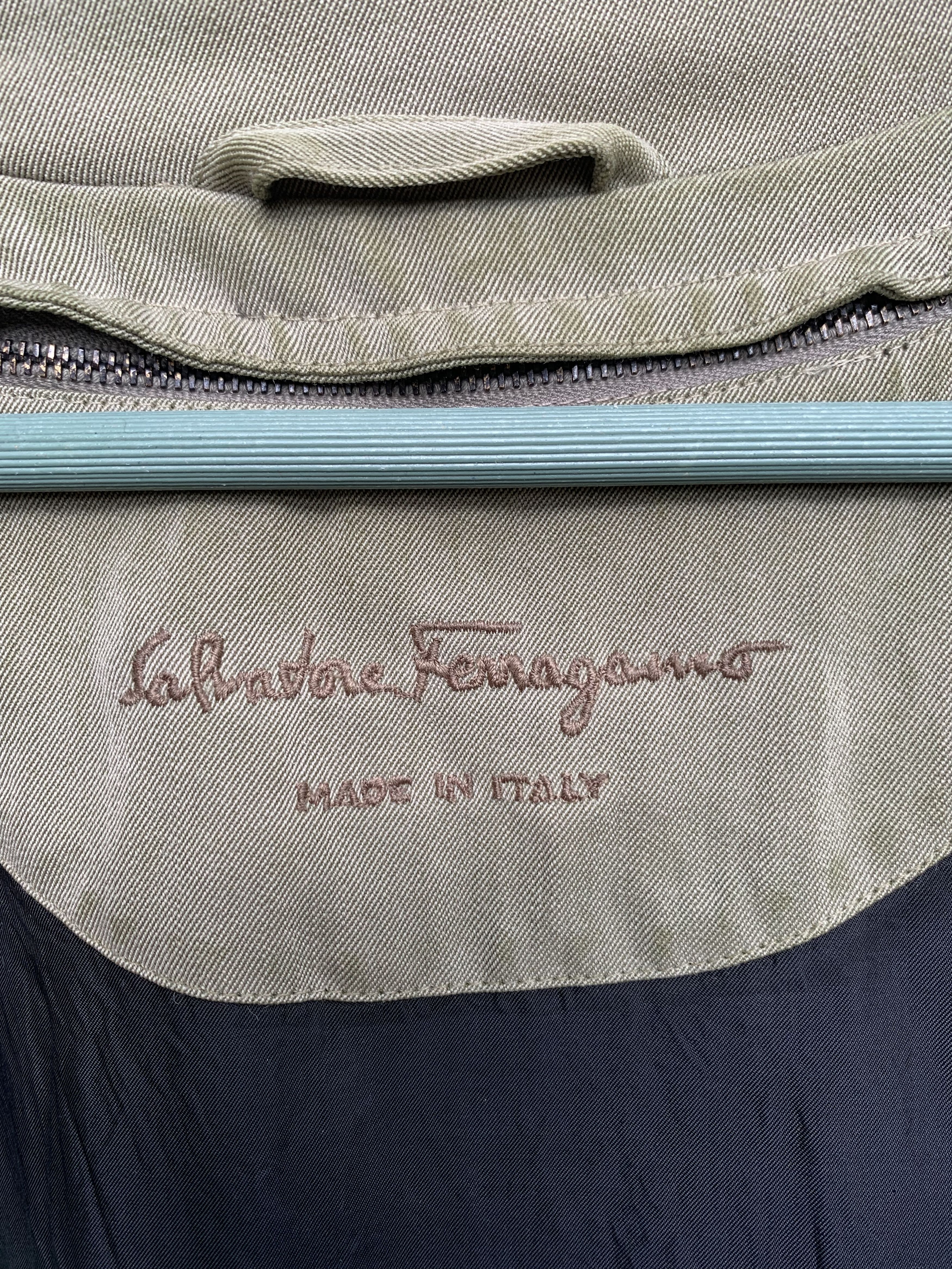 Designer × Salvatore Ferragamo × Vintage Vintage Salvatore Ferragamo Trench Coat Size US M / EU 48-50 / 2 - 11 Thumbnail