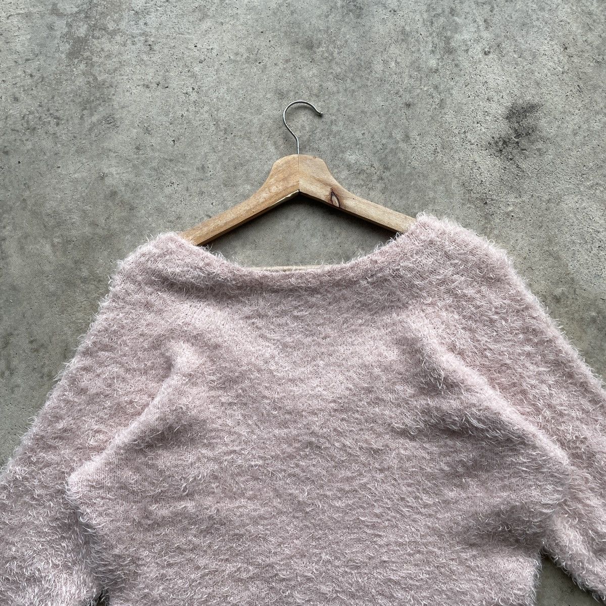 Aran Isles Knitwear Olive Des Olive Mohair Shag Shaggy Fur Knitwear Sweater Size S / US 4 / IT 40 - 11 Thumbnail