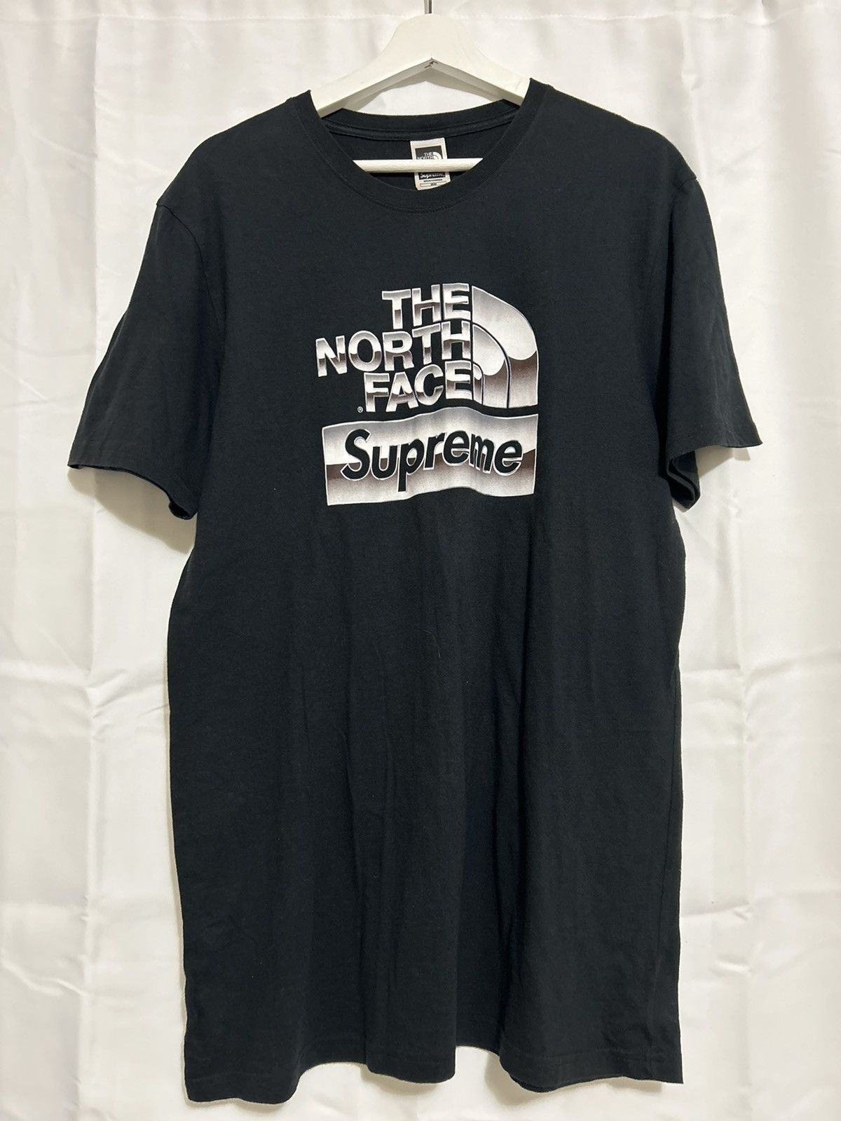 Supreme tnf metallic tee deals