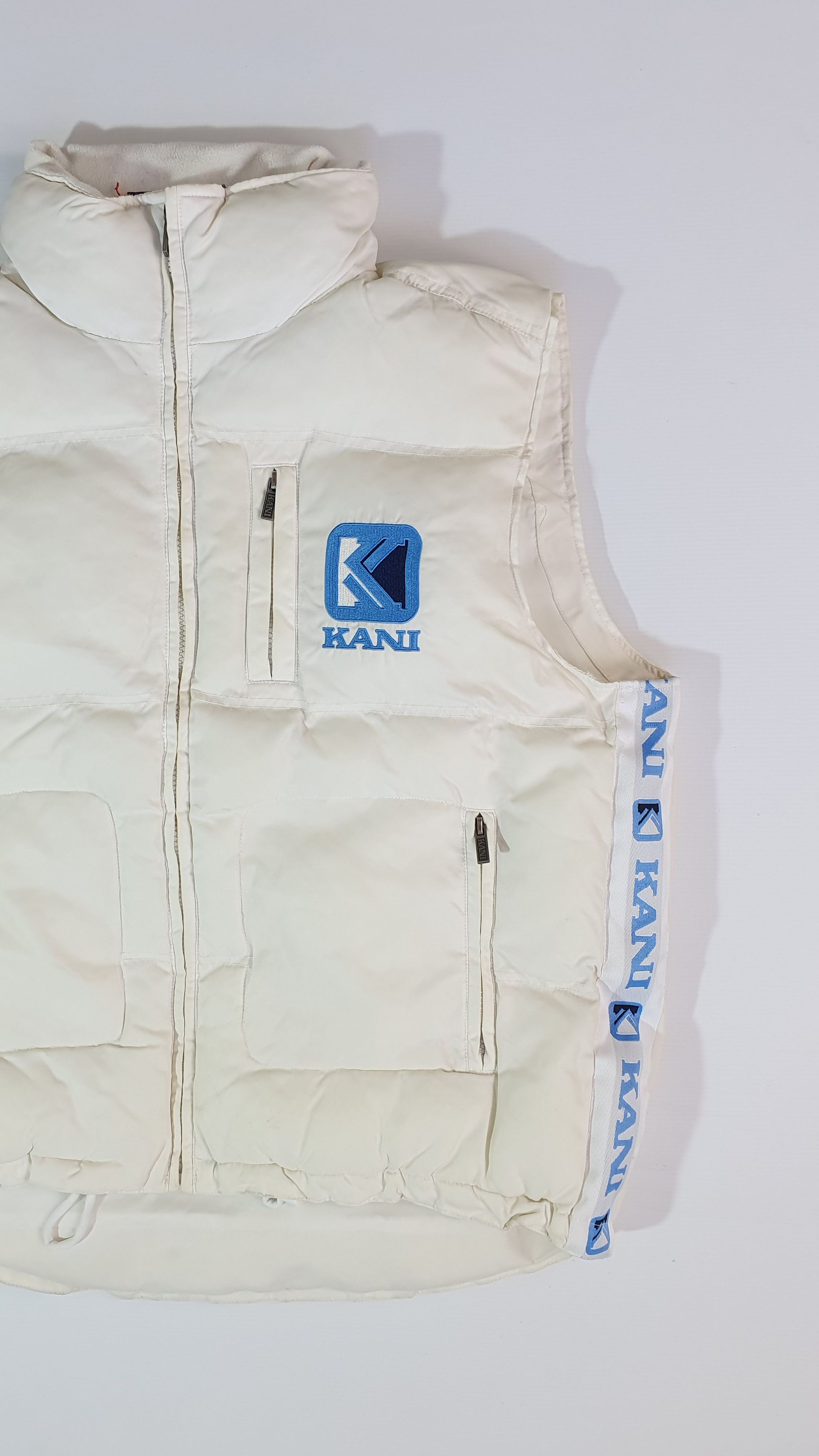 Karl Kani × Vintage Vintage Karl Kani Big Logo Puffer Vest Size US L / EU 52-54 / 3 - 16 Thumbnail