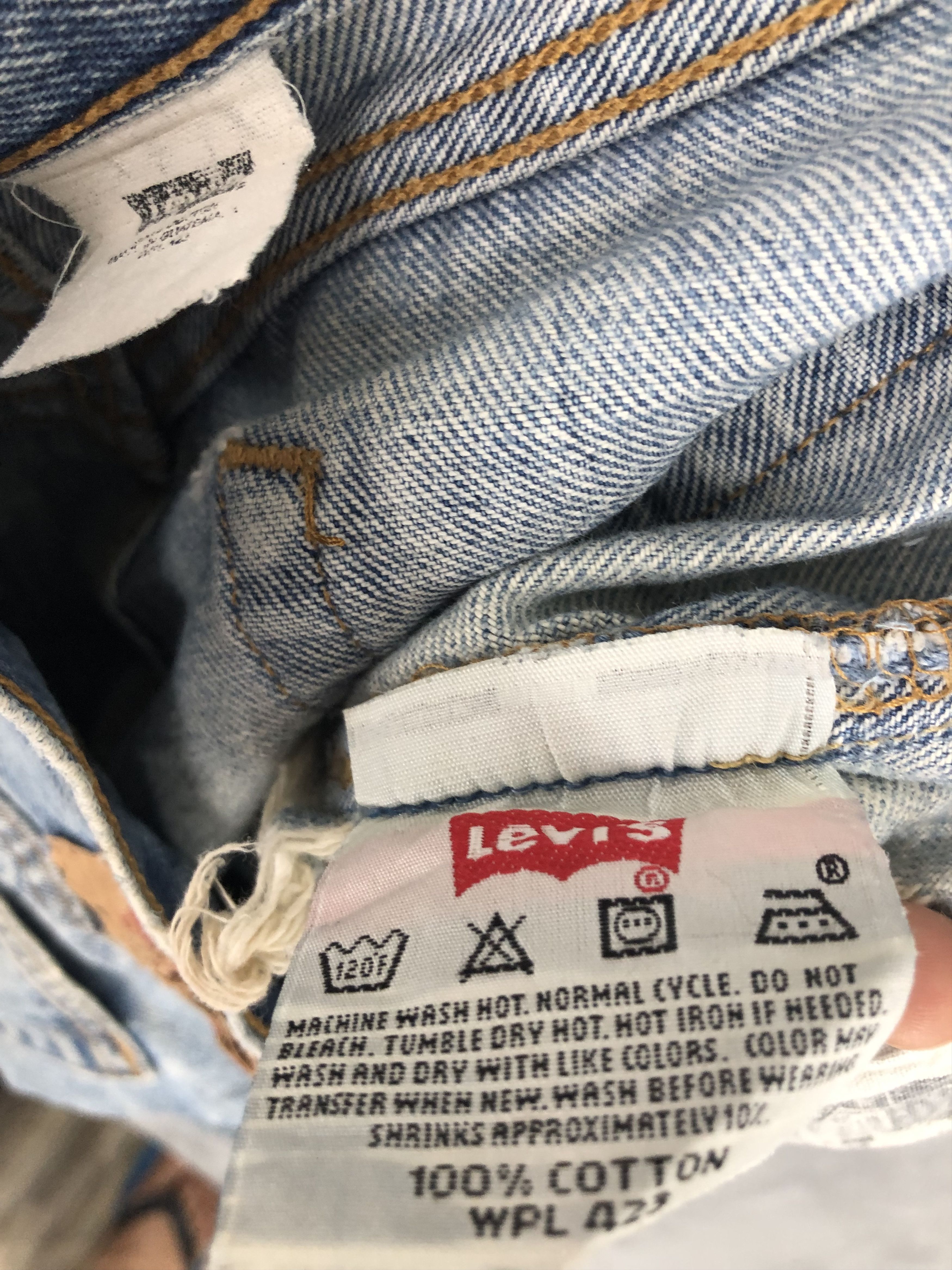 Levi's Vintage 90s Levis 501xx Distressed Ripped Jeans 32x32 Size US 32 / EU 48 - 12 Thumbnail