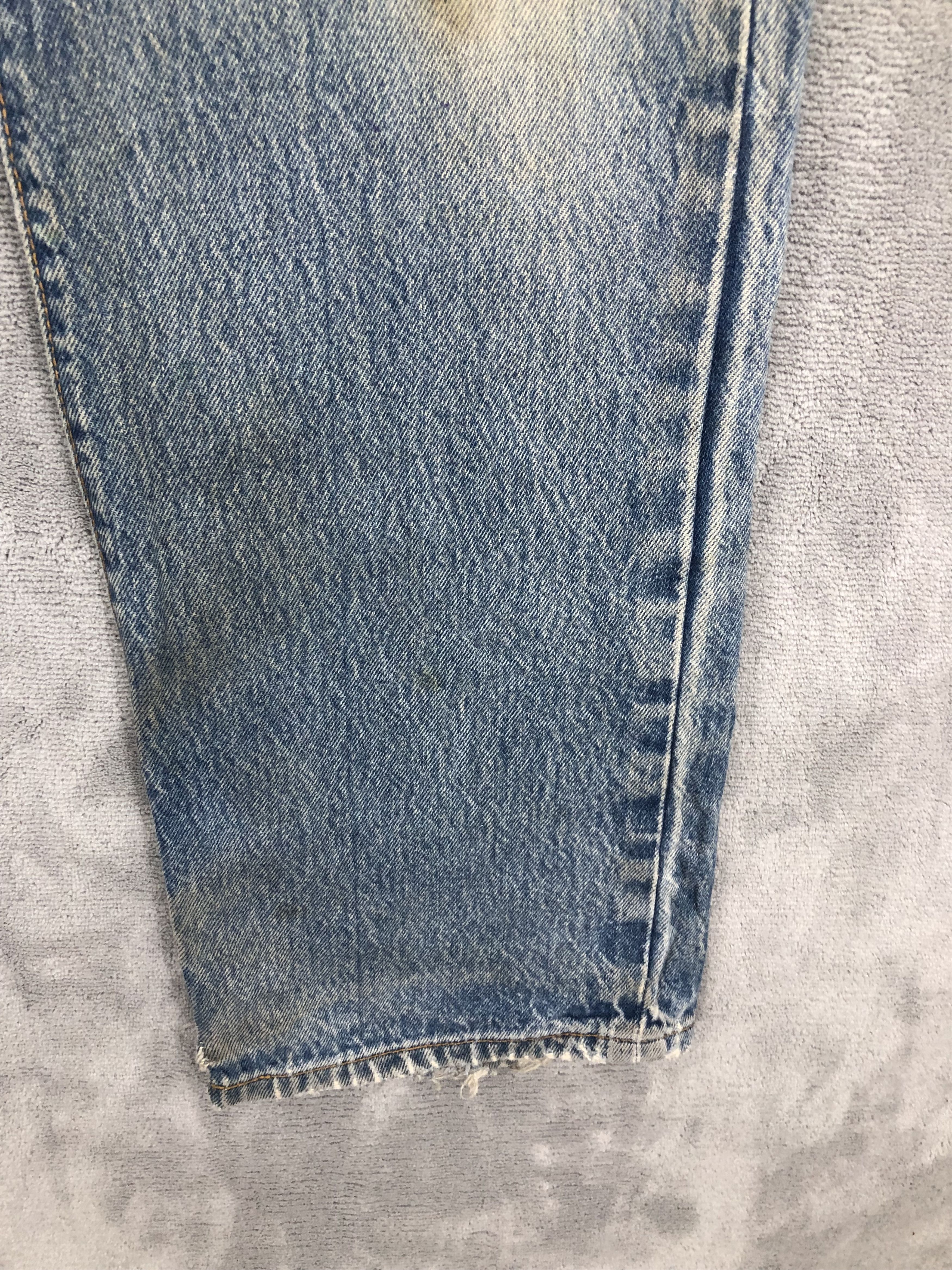 Levi's Vintage 90s Levis 501xx Distressed Ripped Jeans 32x32 Size US 32 / EU 48 - 8 Thumbnail