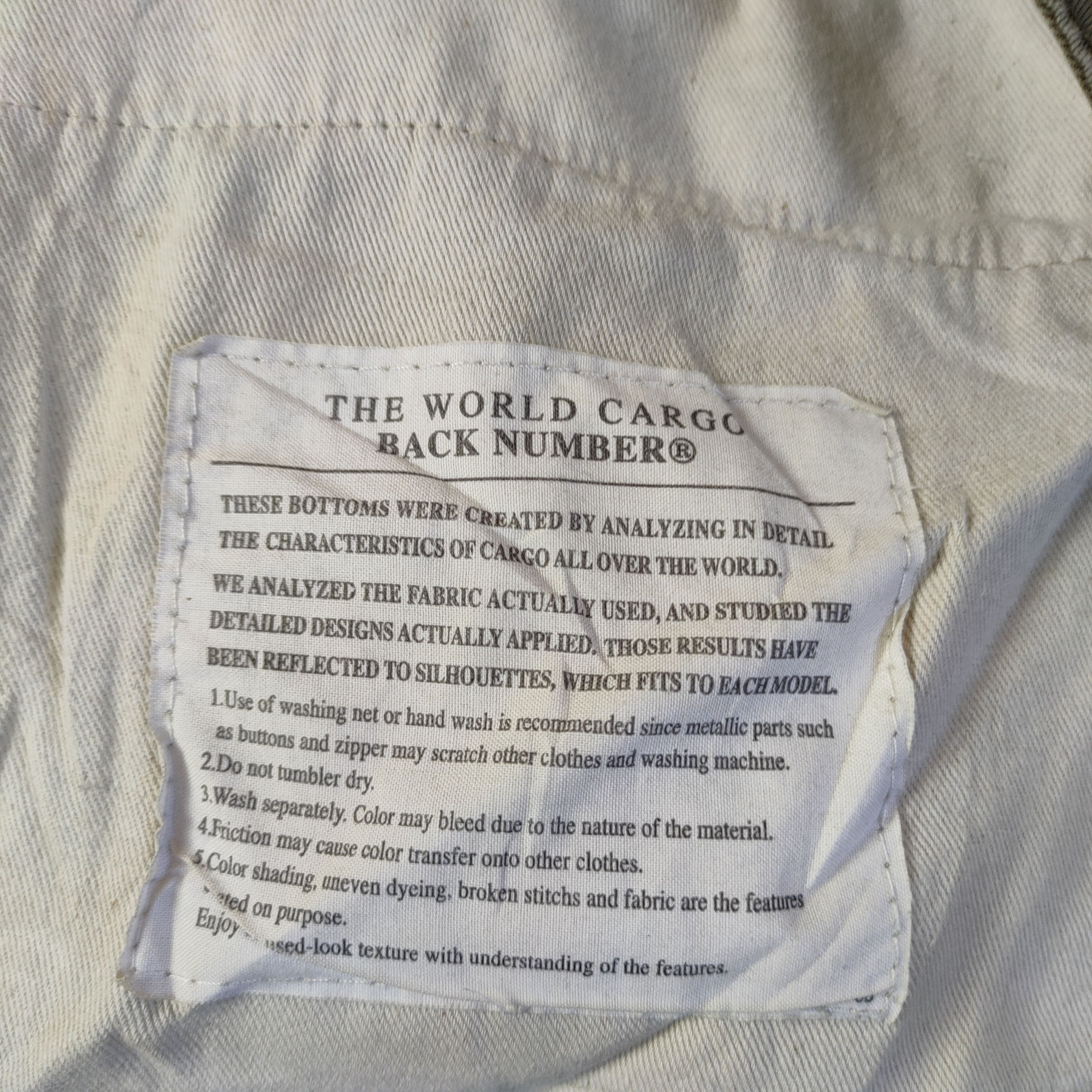 Japanese Brand × Vintage BACK NUMBER CARGO PANTS / BIG POCKET Size US 29 - 6 Thumbnail