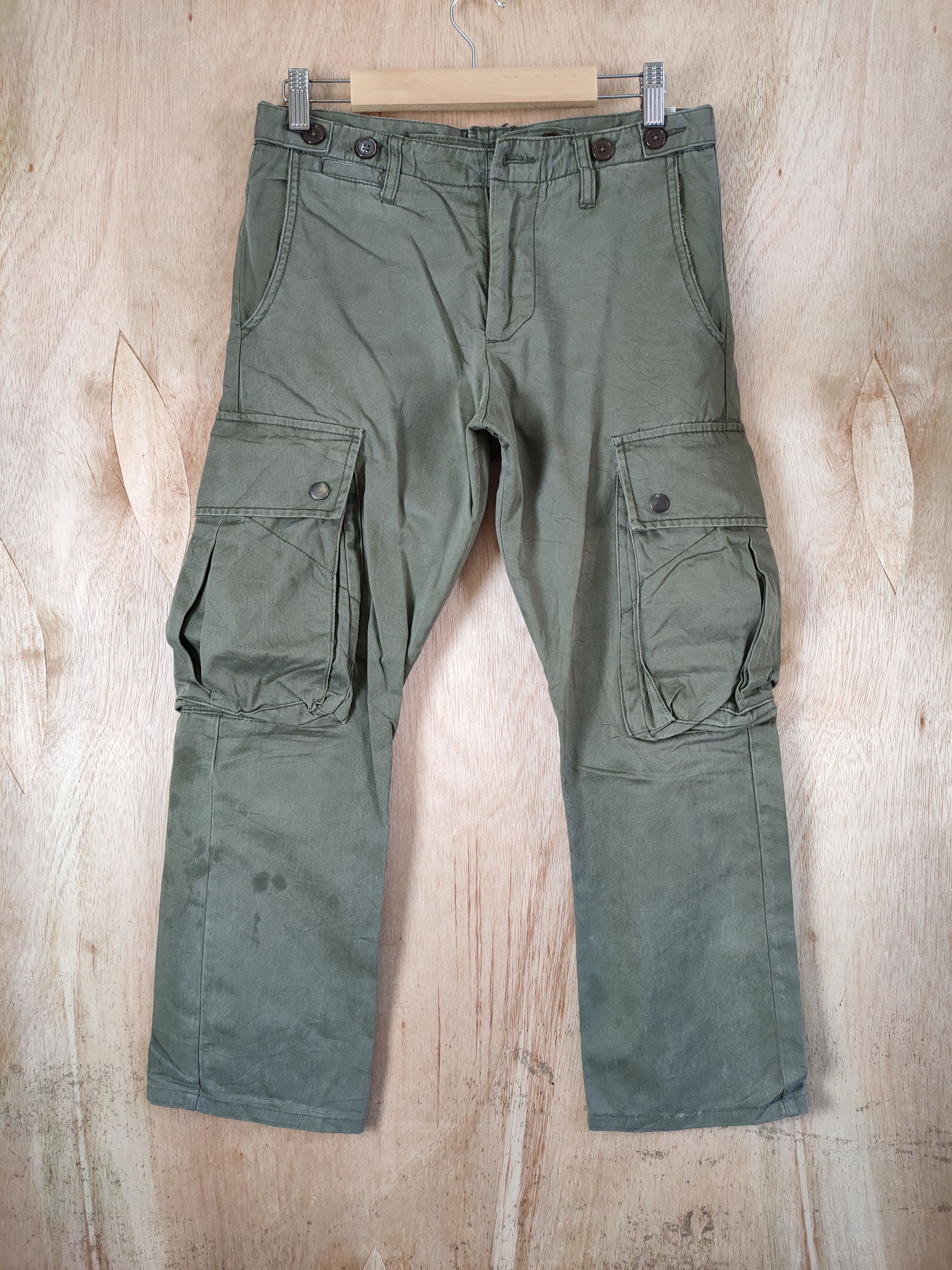 Japanese Brand × Vintage BACK NUMBER CARGO PANTS / BIG POCKET Size US 29 - 1 Thumbnail
