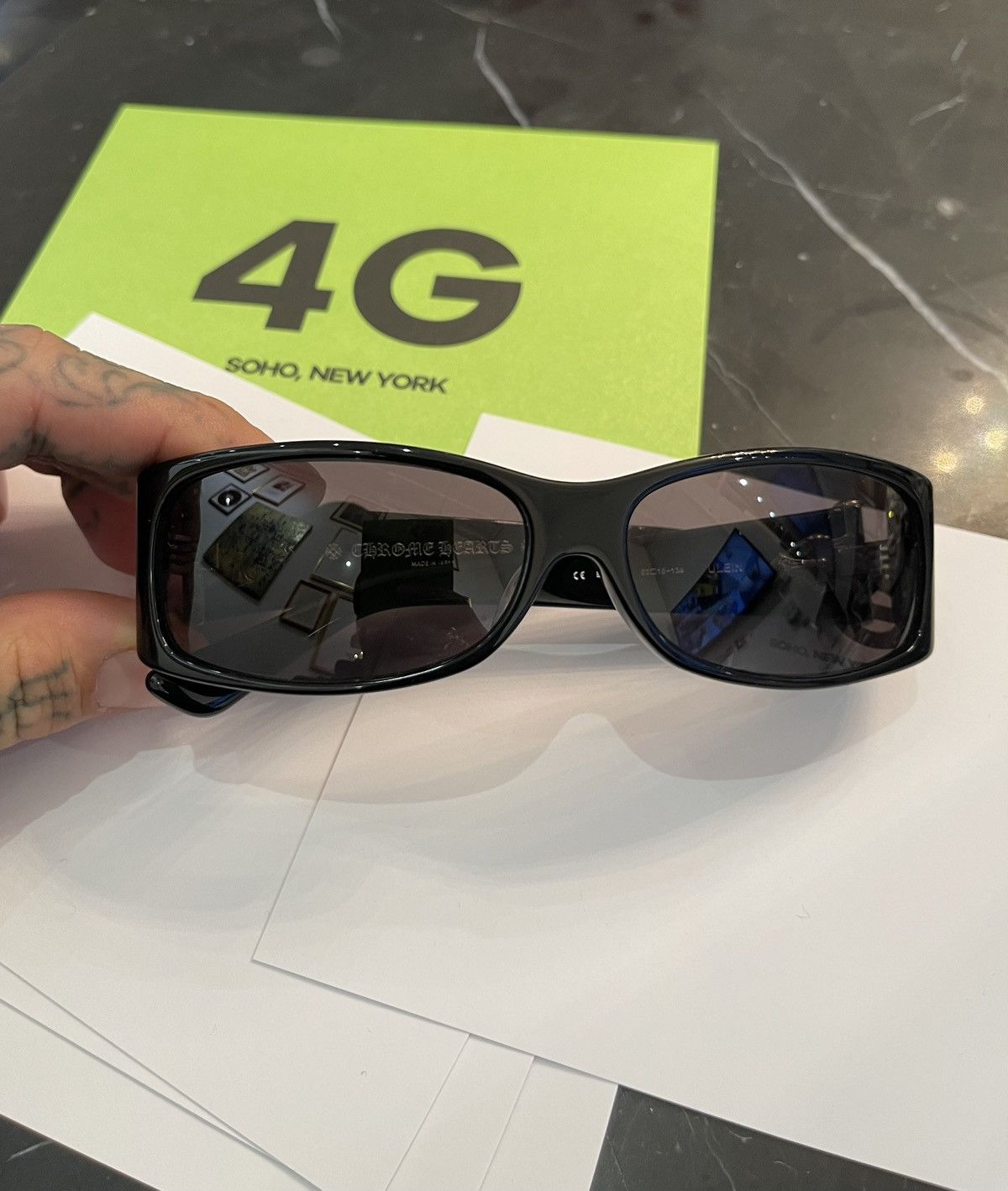 image of Chrome Hearts New Mattyboy Black Sunglasses 4Gseller, Men's