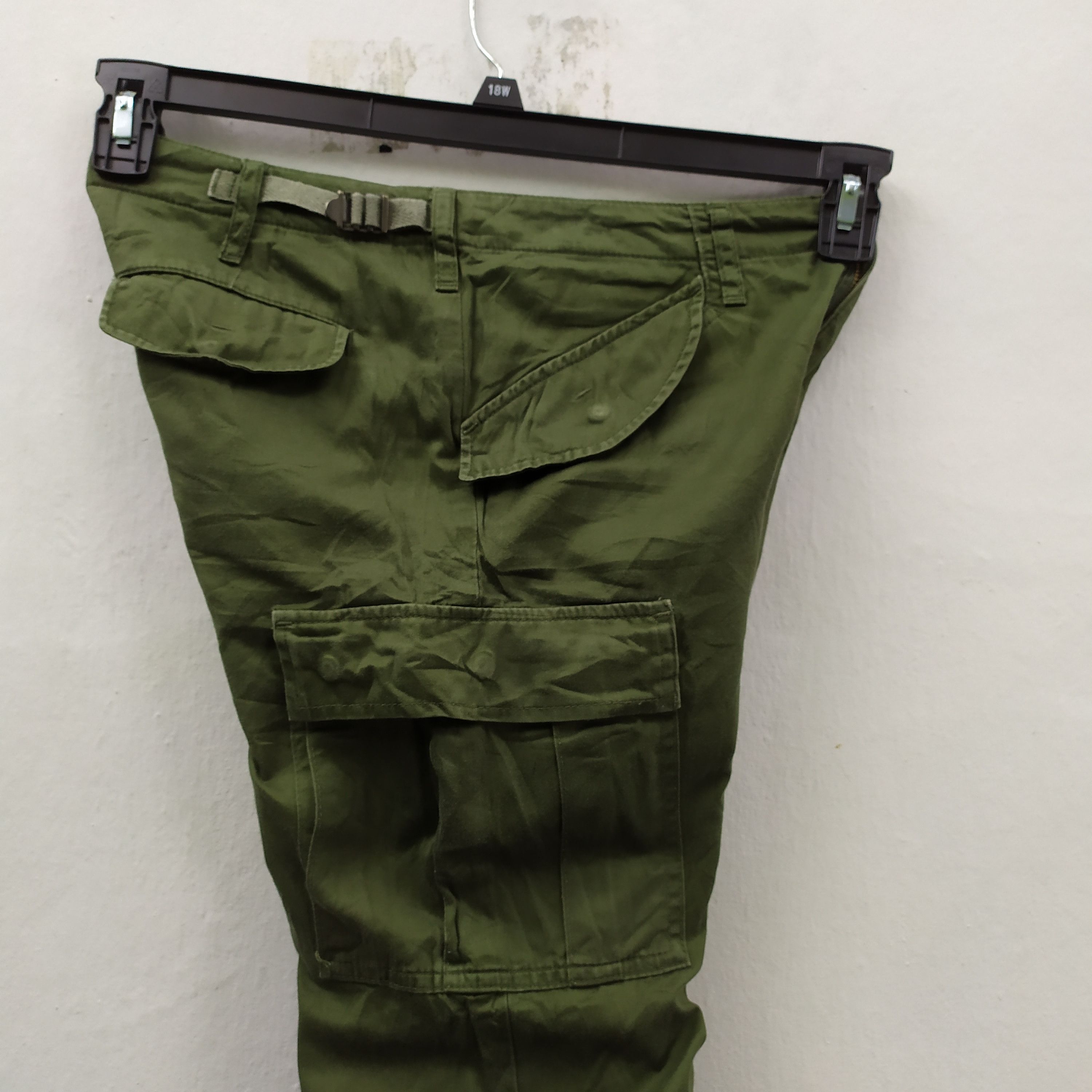 Japanese Brand VINTAGE JAPANESE FADED GREEN CARGO PANTS Size US 26 / EU 42 - 10 Thumbnail