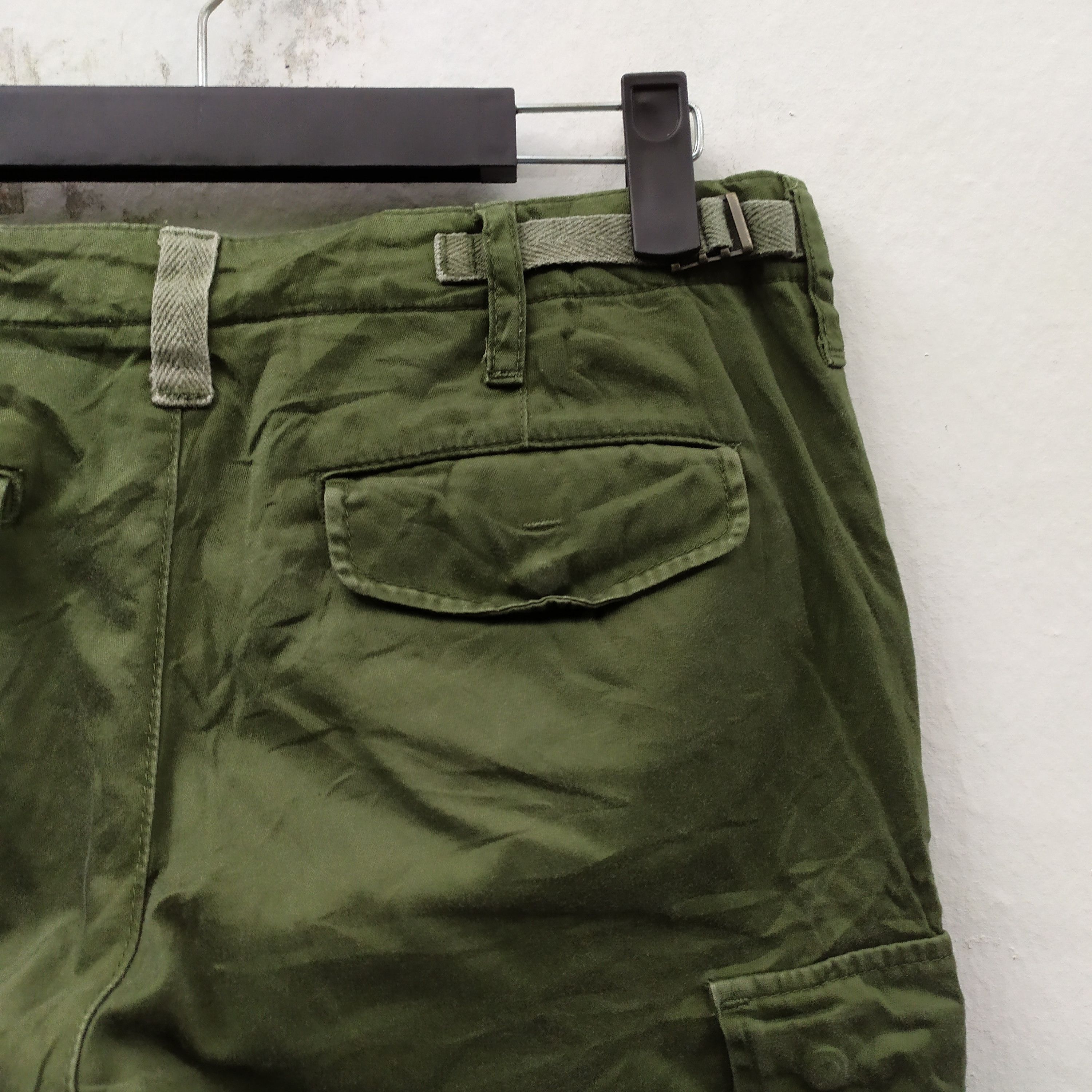 Japanese Brand VINTAGE JAPANESE FADED GREEN CARGO PANTS Size US 26 / EU 42 - 6 Thumbnail