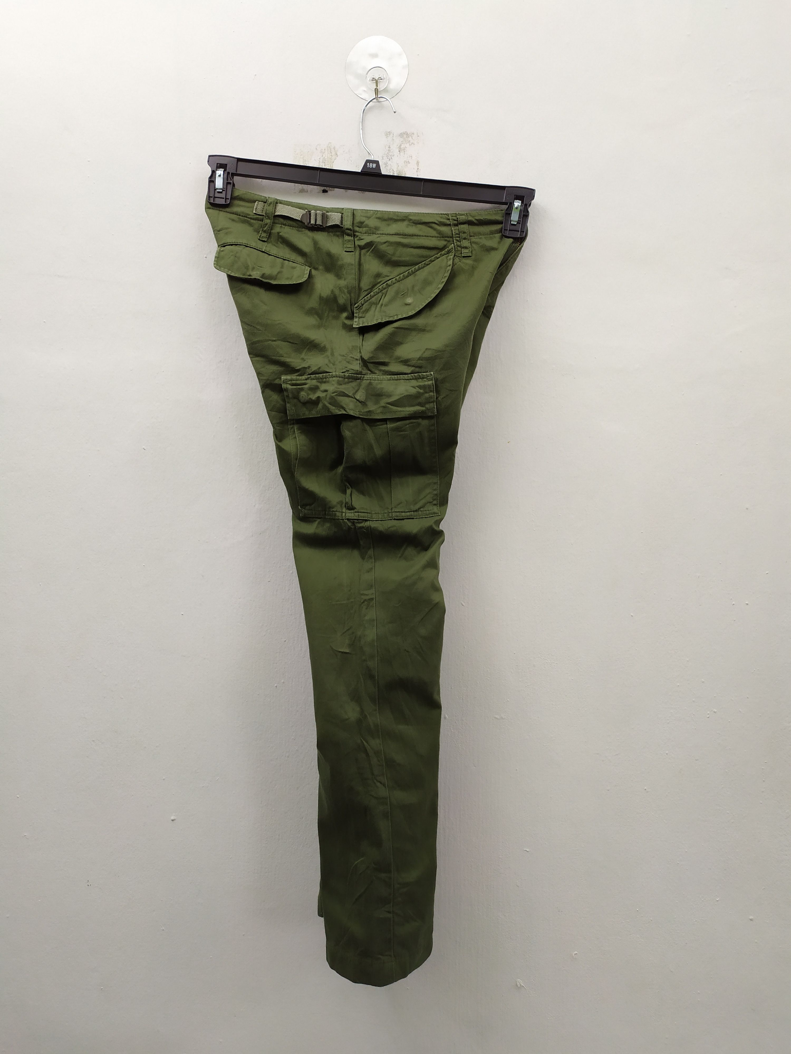 Japanese Brand VINTAGE JAPANESE FADED GREEN CARGO PANTS Size US 26 / EU 42 - 11 Thumbnail