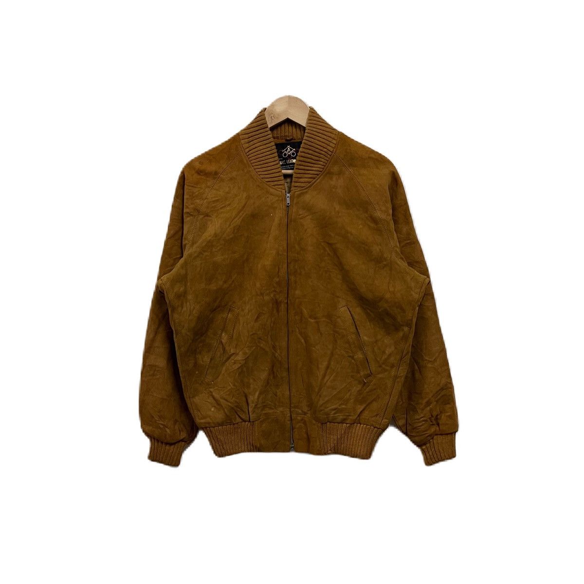 image of Deluxe Japan x Leather Jacket Vintage Deluxe Suede Leather Jacket in Brown, Men's (Size Large)