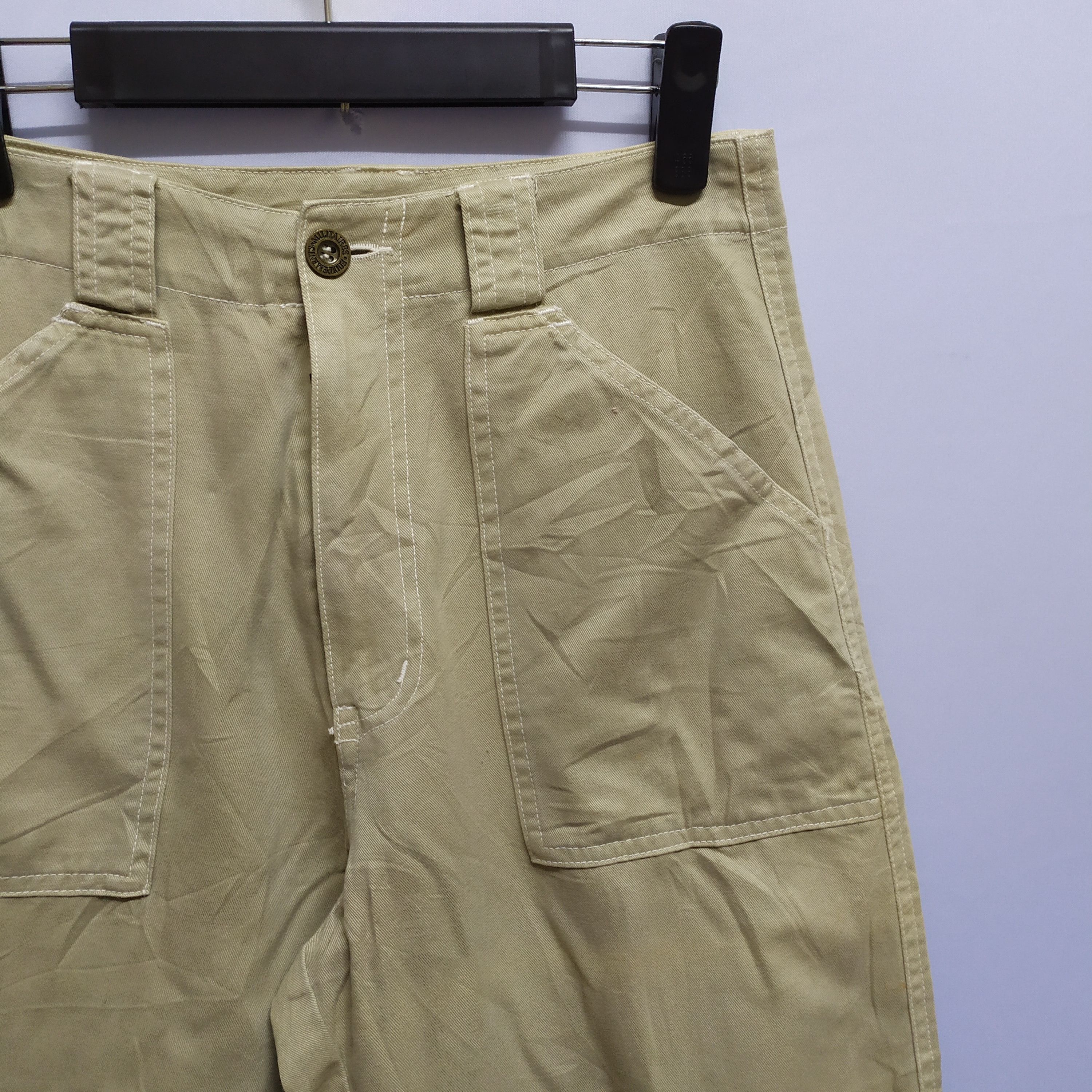 Japanese Brand AFRICAN BEAT CLUB FLARE CARGO PANTS MULTIPOCKET TACTICAL Size US 27 - 2 Thumbnail