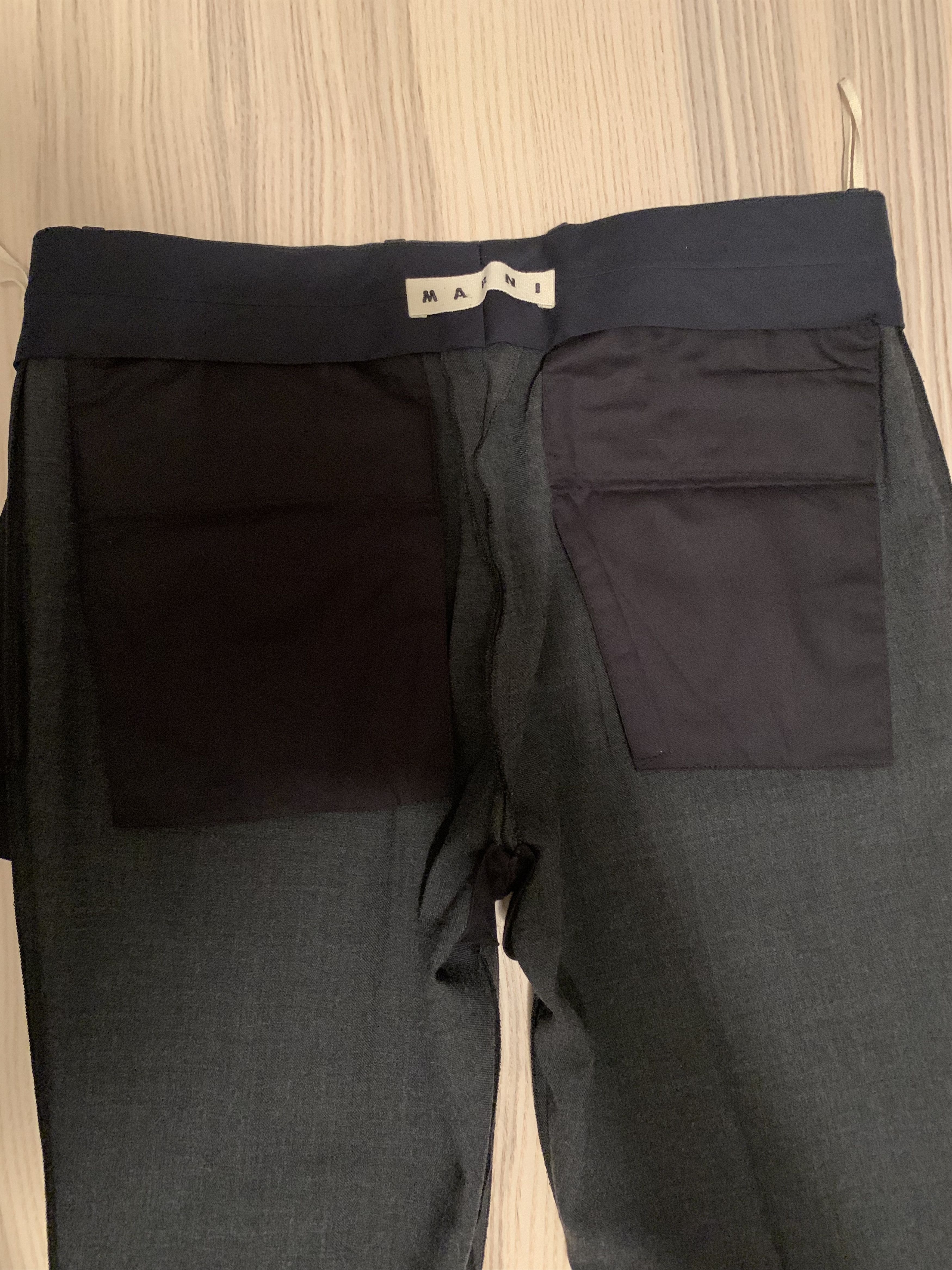 Marni WORN X 4, grey slim-fitting trousers, IT50, made in Italy Size 40R - 21 Thumbnail
